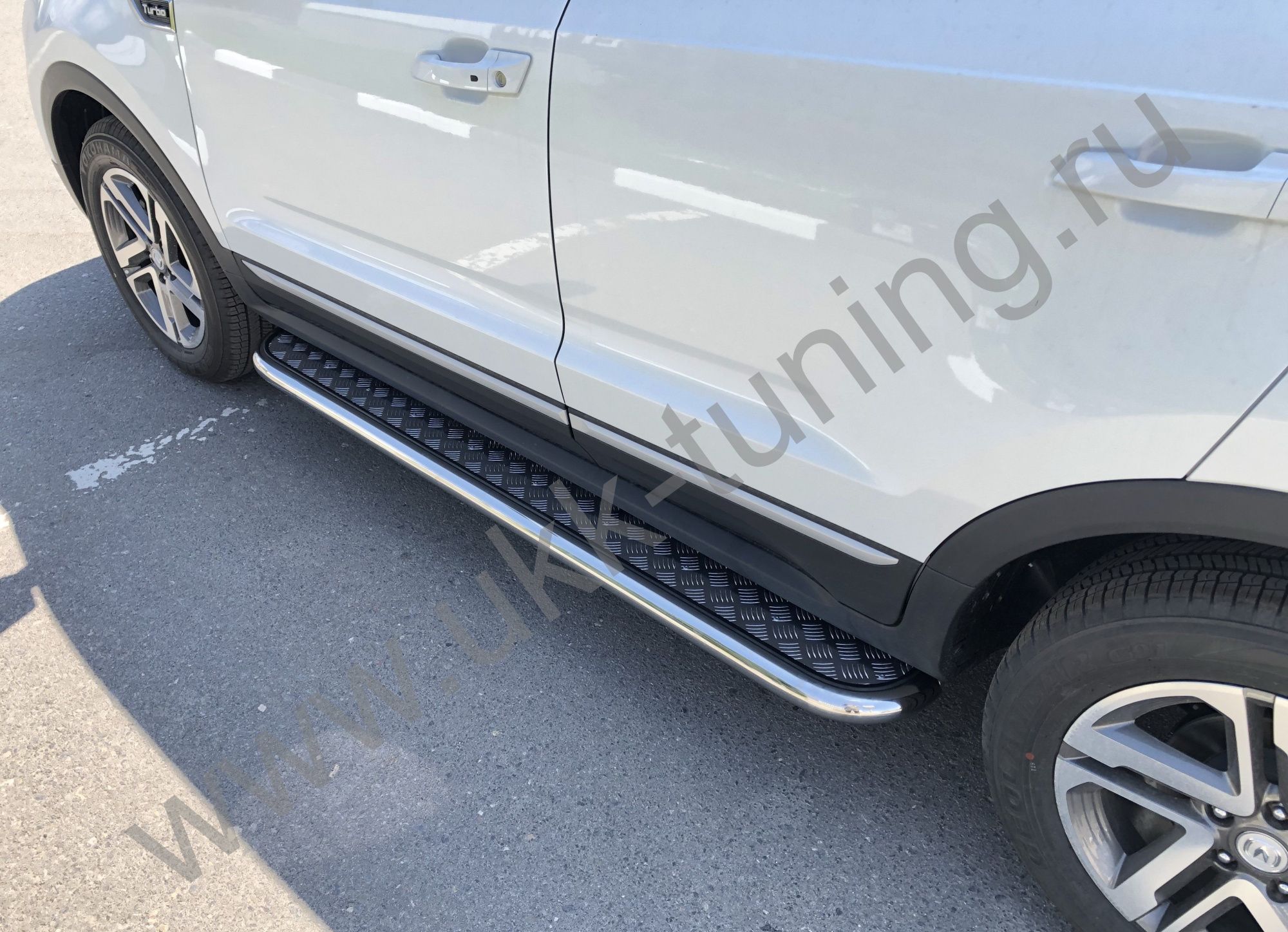 Пороги с накладным листом Changan CS55 с 2018