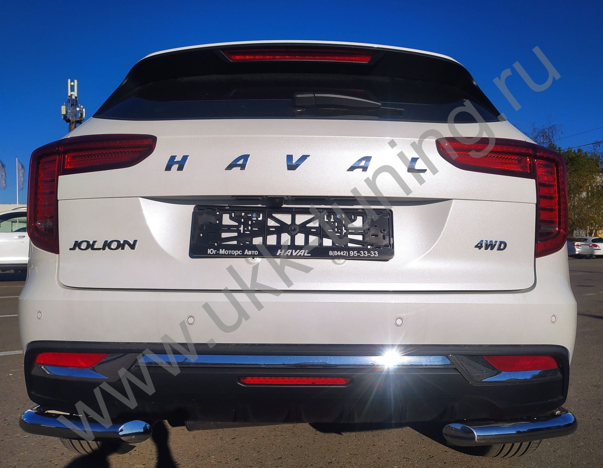 Защита заднего бампера Haval Jolion c 2021 угловая Защита заднего бампера Haval Jolion c 2021 угловая