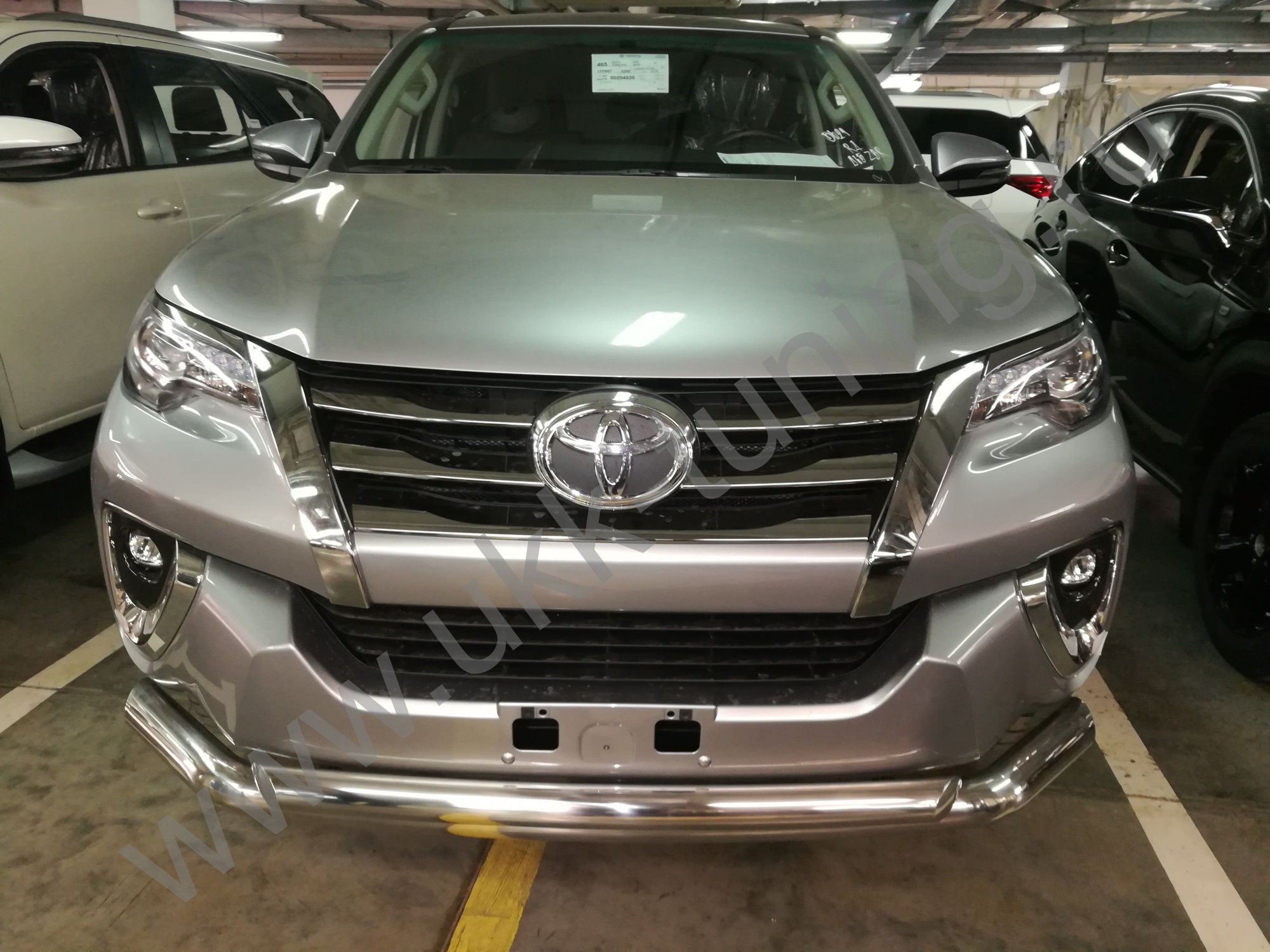 Защита переднего бампера двойная TOYOTA Fortuner с 2017 Защита переднего бампера двойная TOYOTA Fortuner с 2017