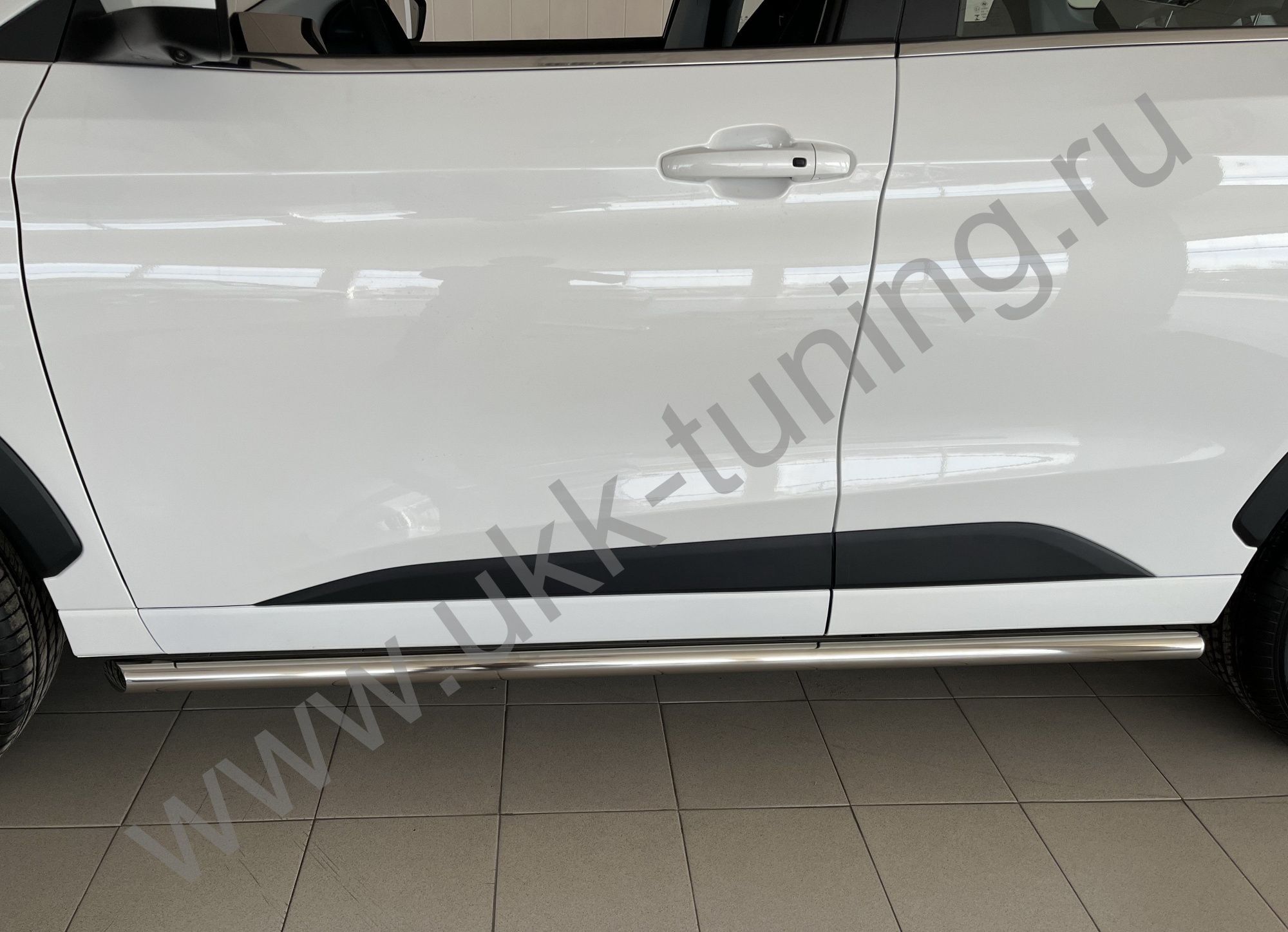 Защита штатного порога труба JAC JS6 2022