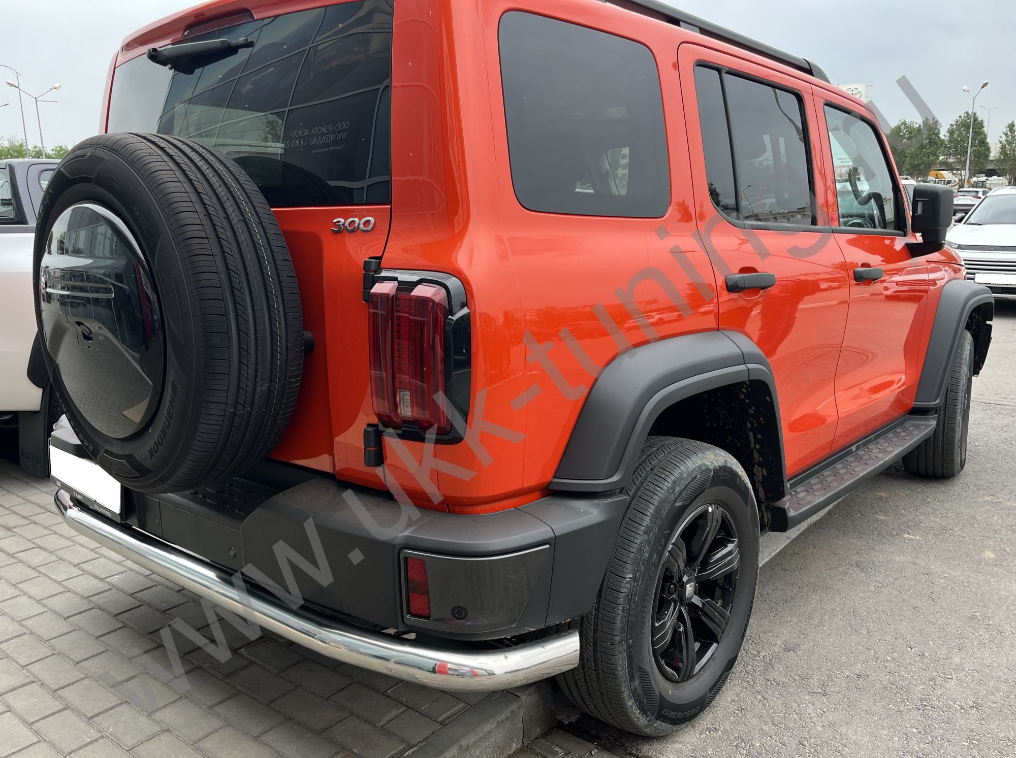 Защита заднего бампера угловая большая Tank 300 с 2023