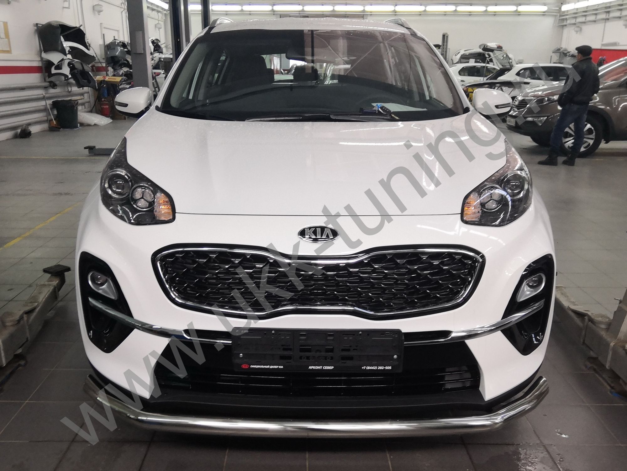 Защита переднего бампера Kia Sportage с 2018-2020