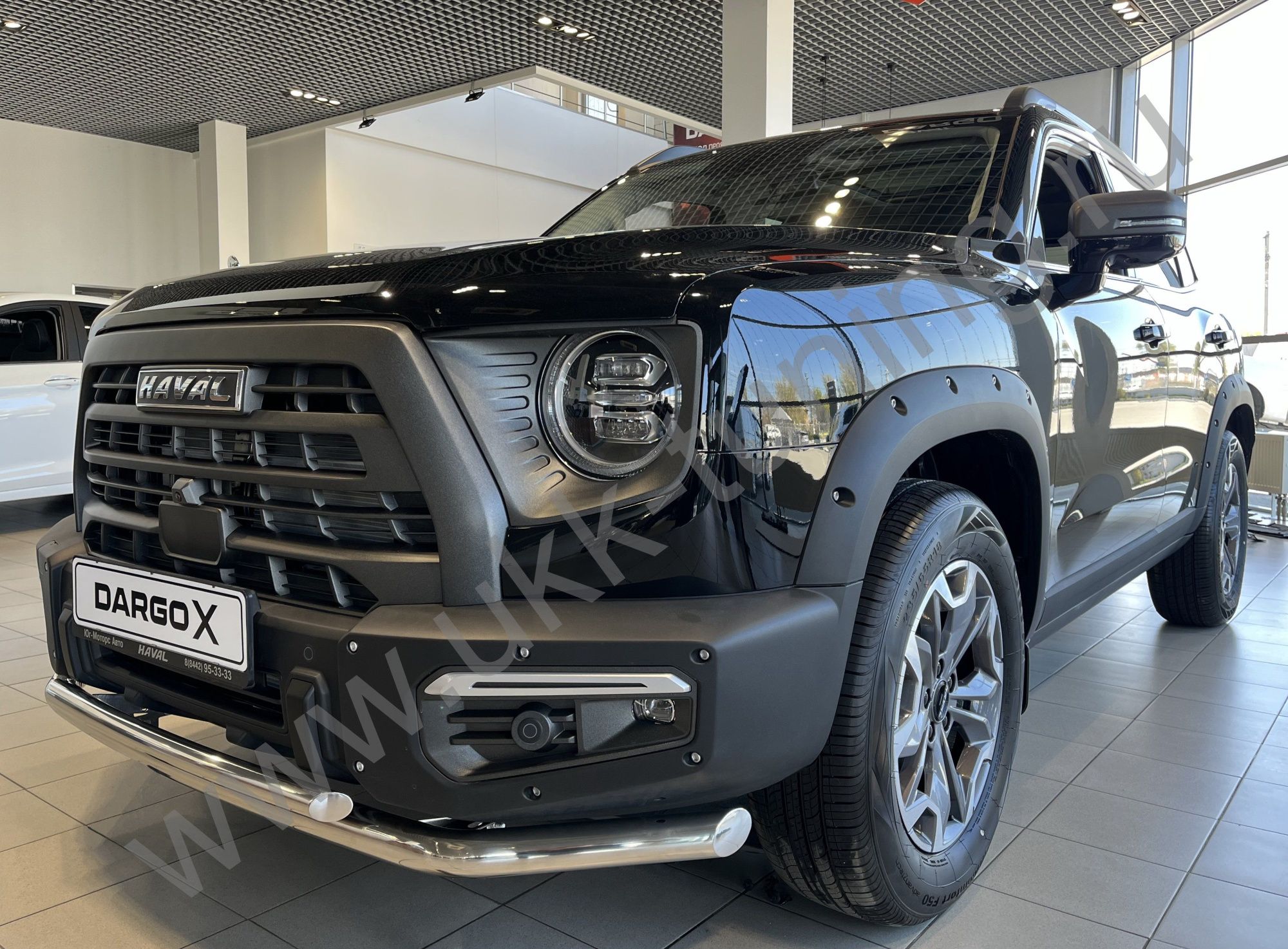 Защита переднего бампера двойная Haval Dargo X с 2023 Защита переднего бампера двойная Haval Dargo X с 2023