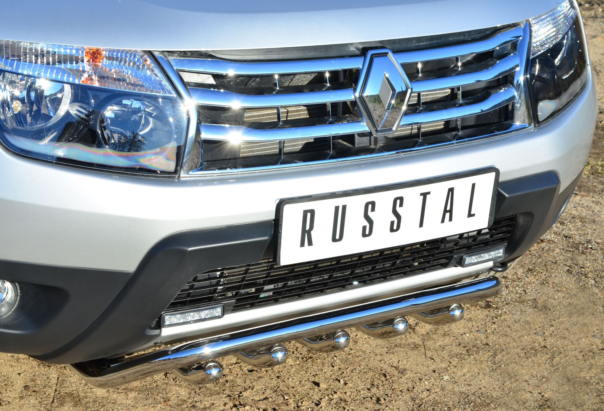 Renault Duster 4x4 2011-2014 Защита переднего бампера d42 волна+зубы RD4Z-001541 Renault Duster 4x4 2011-2014 Защита переднего бампера d42 волна+зубы RD4Z-001541