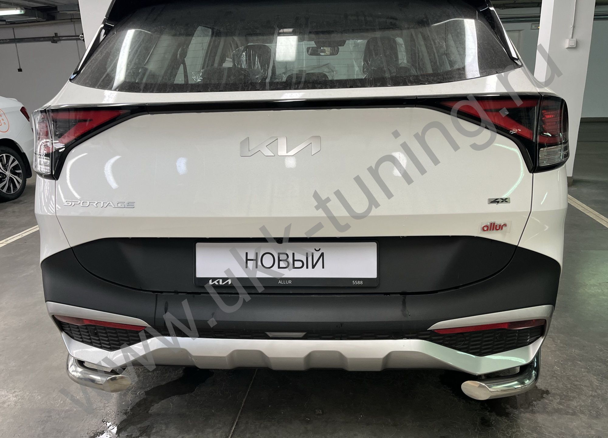 Защита заднего бампера угловая KIA Sportage 2022 комплектация GT-Line (кроме комплектации Style и X-Line) Защита заднего бампера угловая KIA Sportage 2022 комплектация GT-Line (кроме комплектации Style и X-Line)