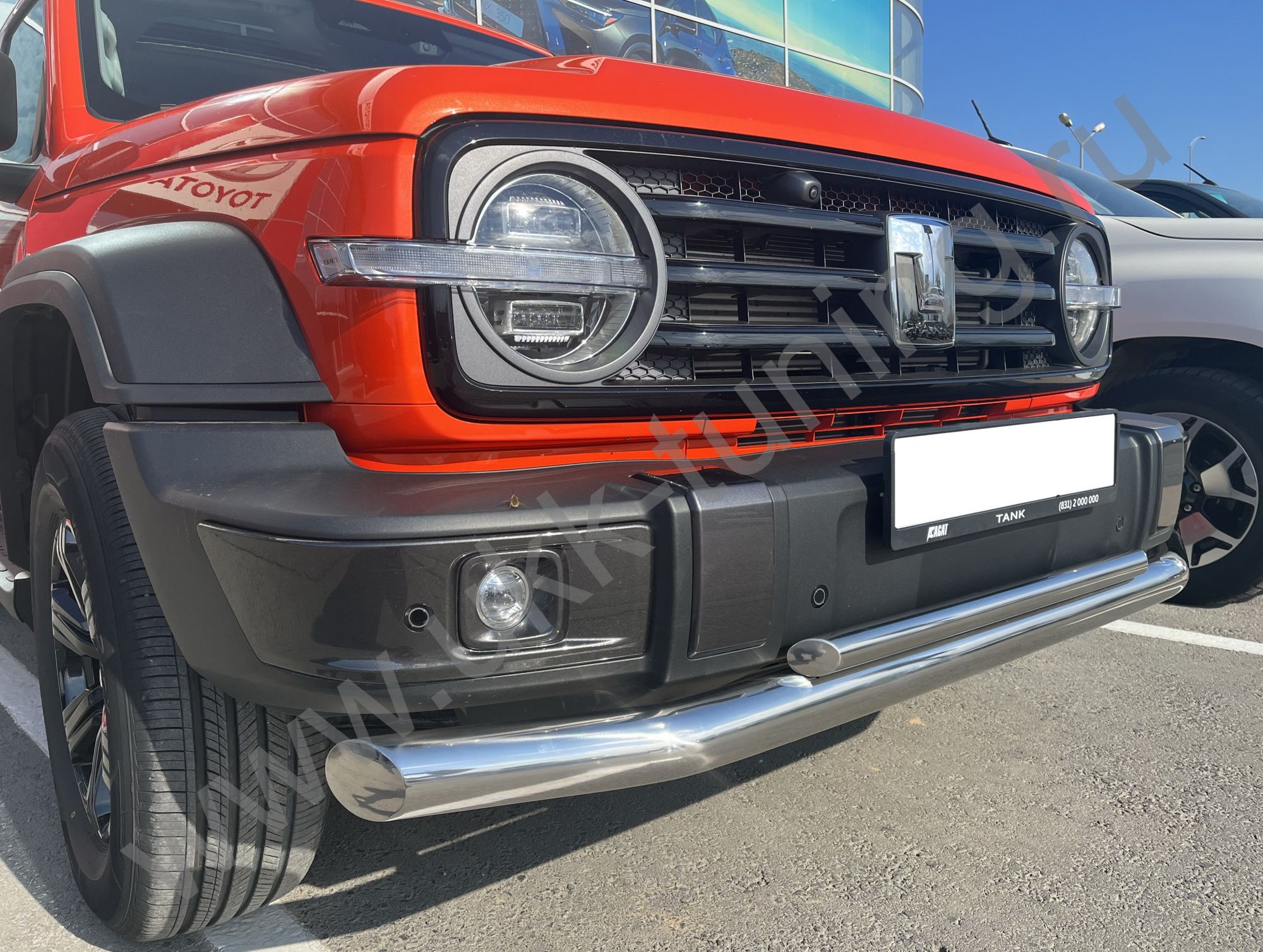 Защита переднего бампера двойная Tank 300 с 2023