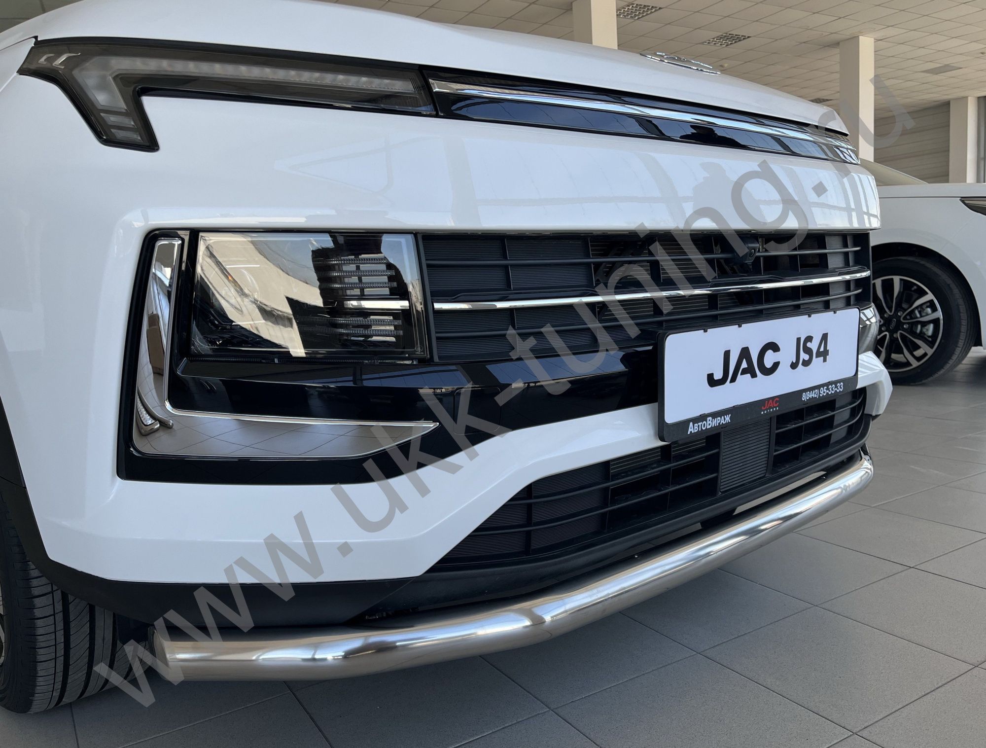 Защита переднего бампера JAC JS4 с 2022 Защита переднего бампера JAC JS4 с 2022