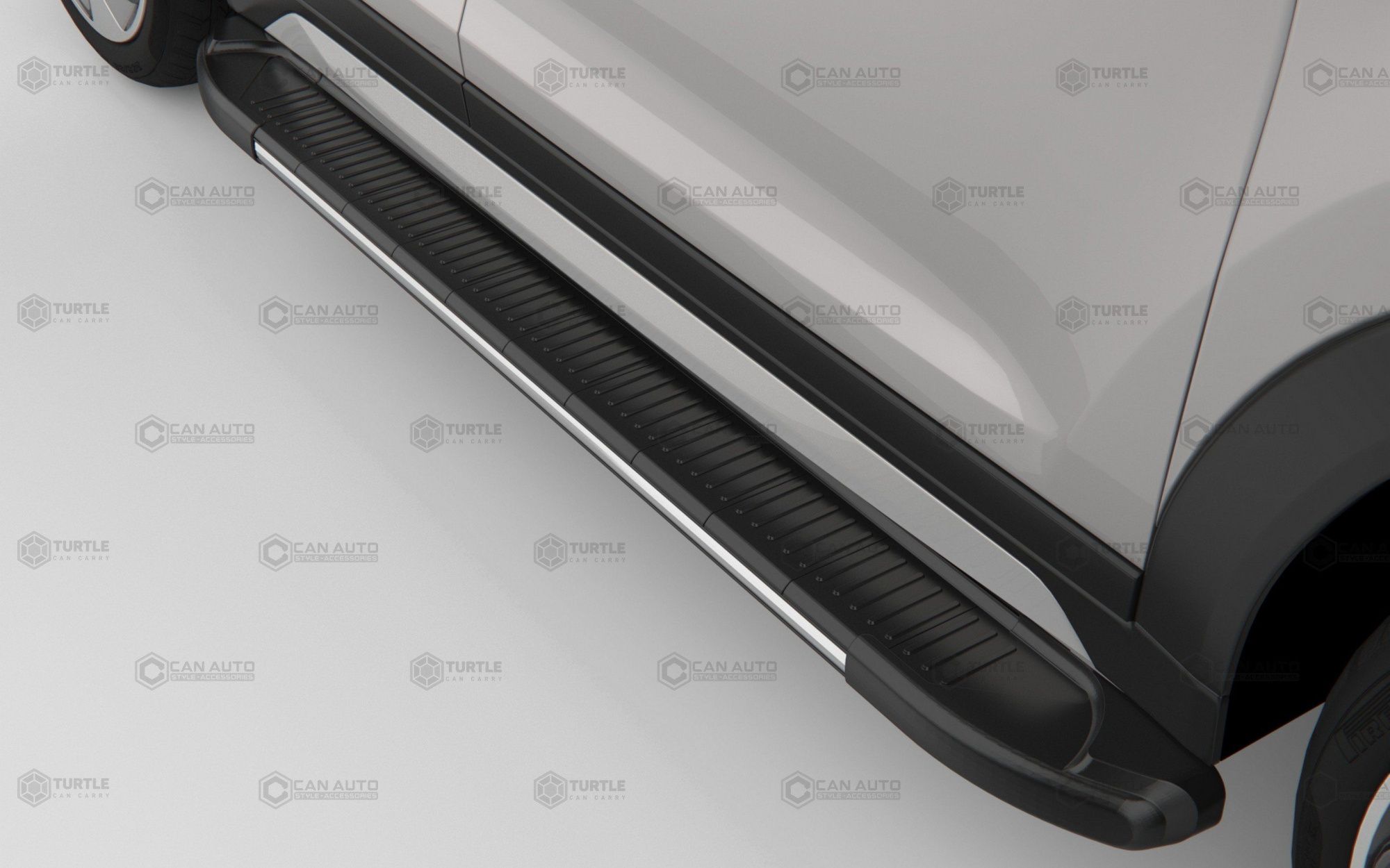 Боковые подножки Volkswagen T5 c 2003-2015 Shark длинная база Боковые подножки Volkswagen T5 c 2003-2015 Shark длинная база