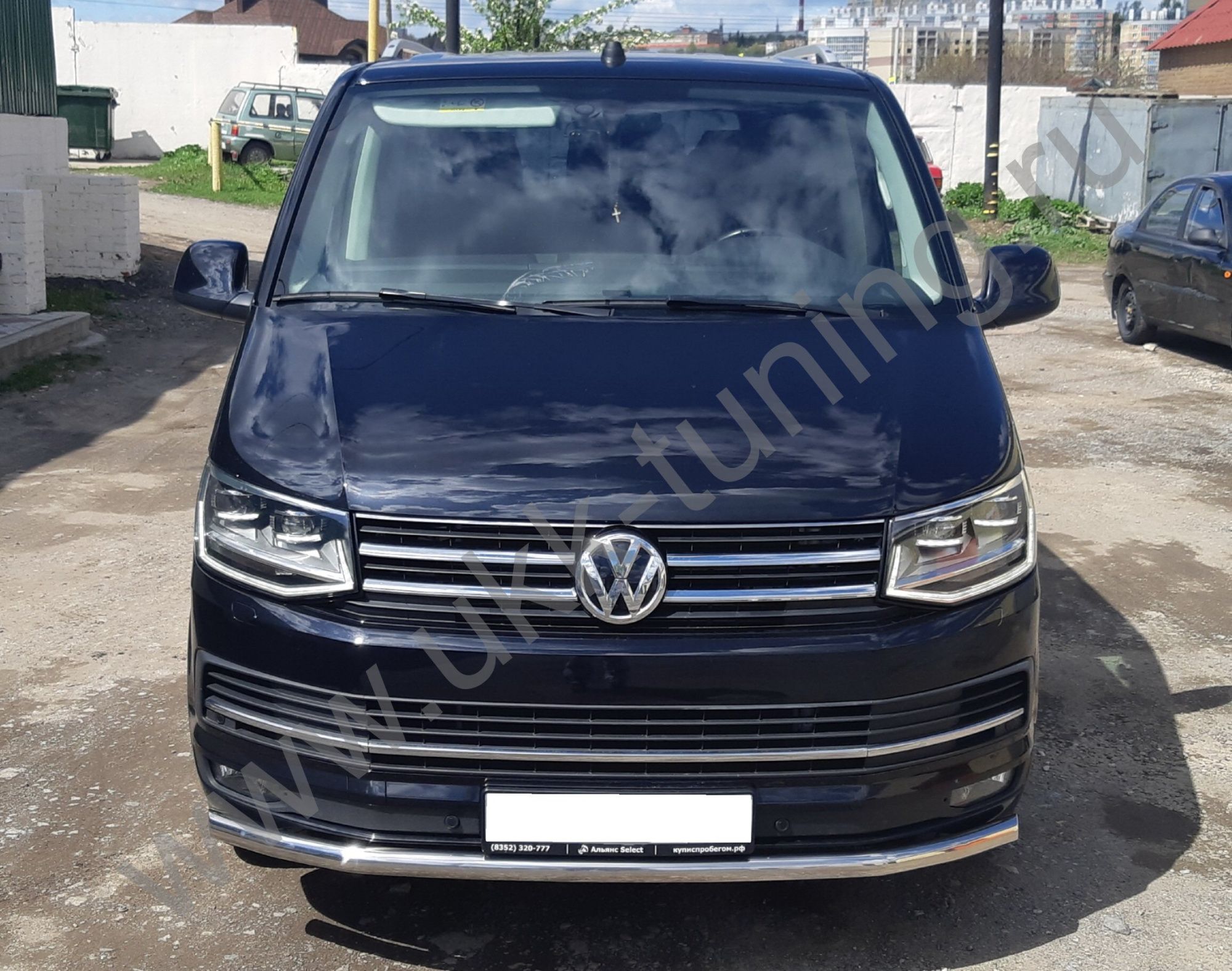 Защита переднего бампера Volkswagen T6 с 2015-2021