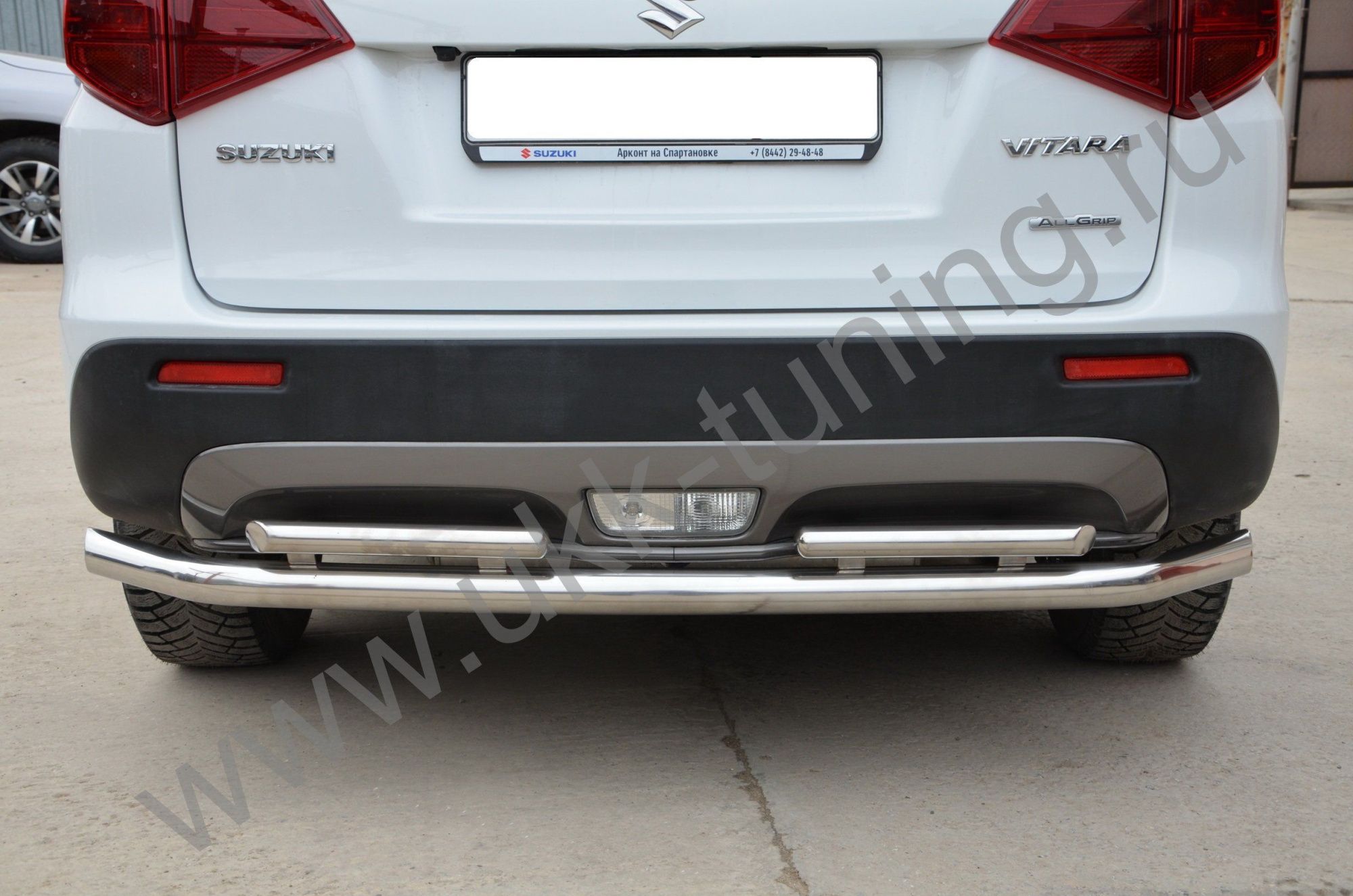 Защита заднего бампера двойная Suzuki Vitara с 2019