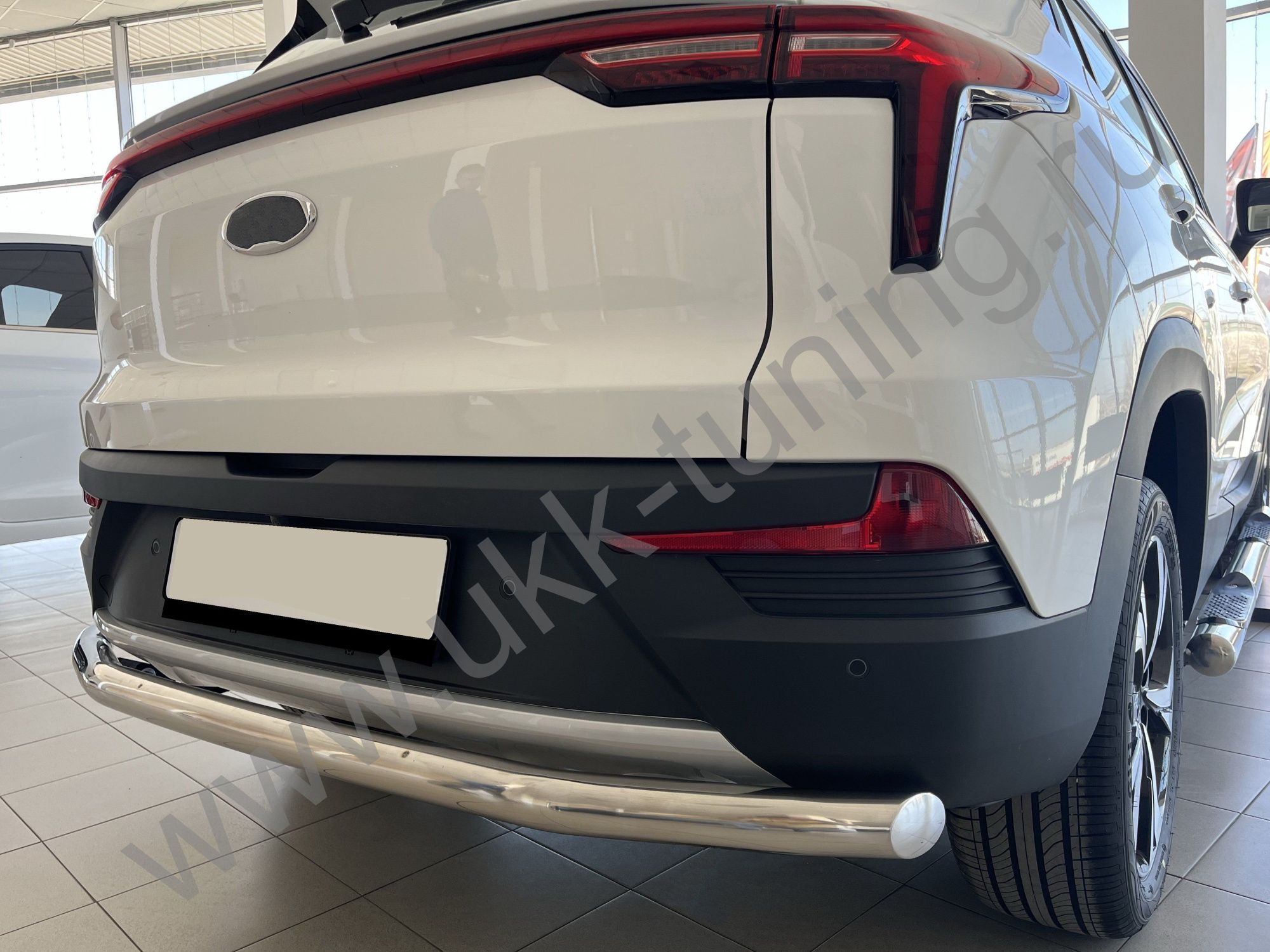 Защита заднего бампера Москвич 3 с 2022