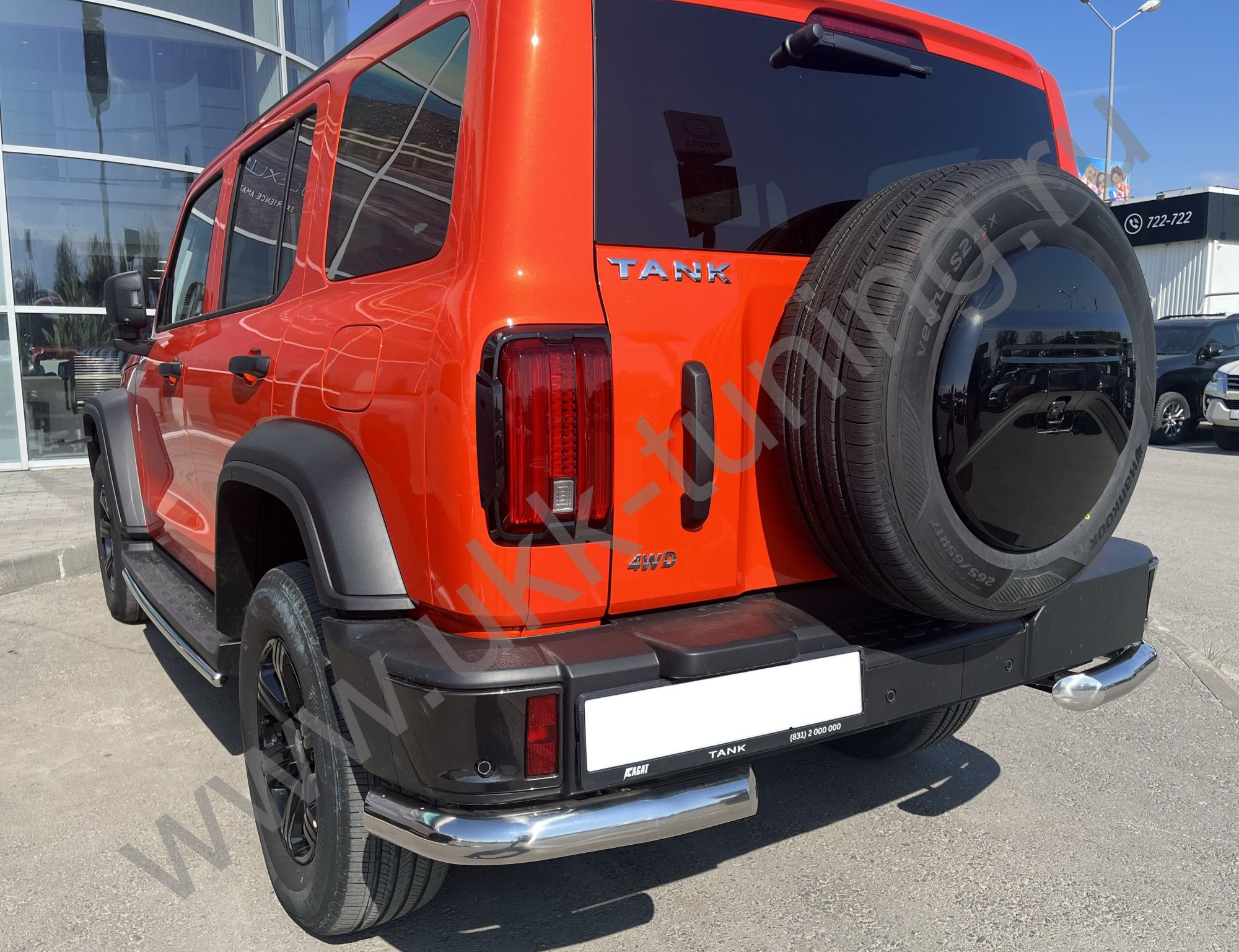 Защита заднего бампера угловая Tank 300 с 2023