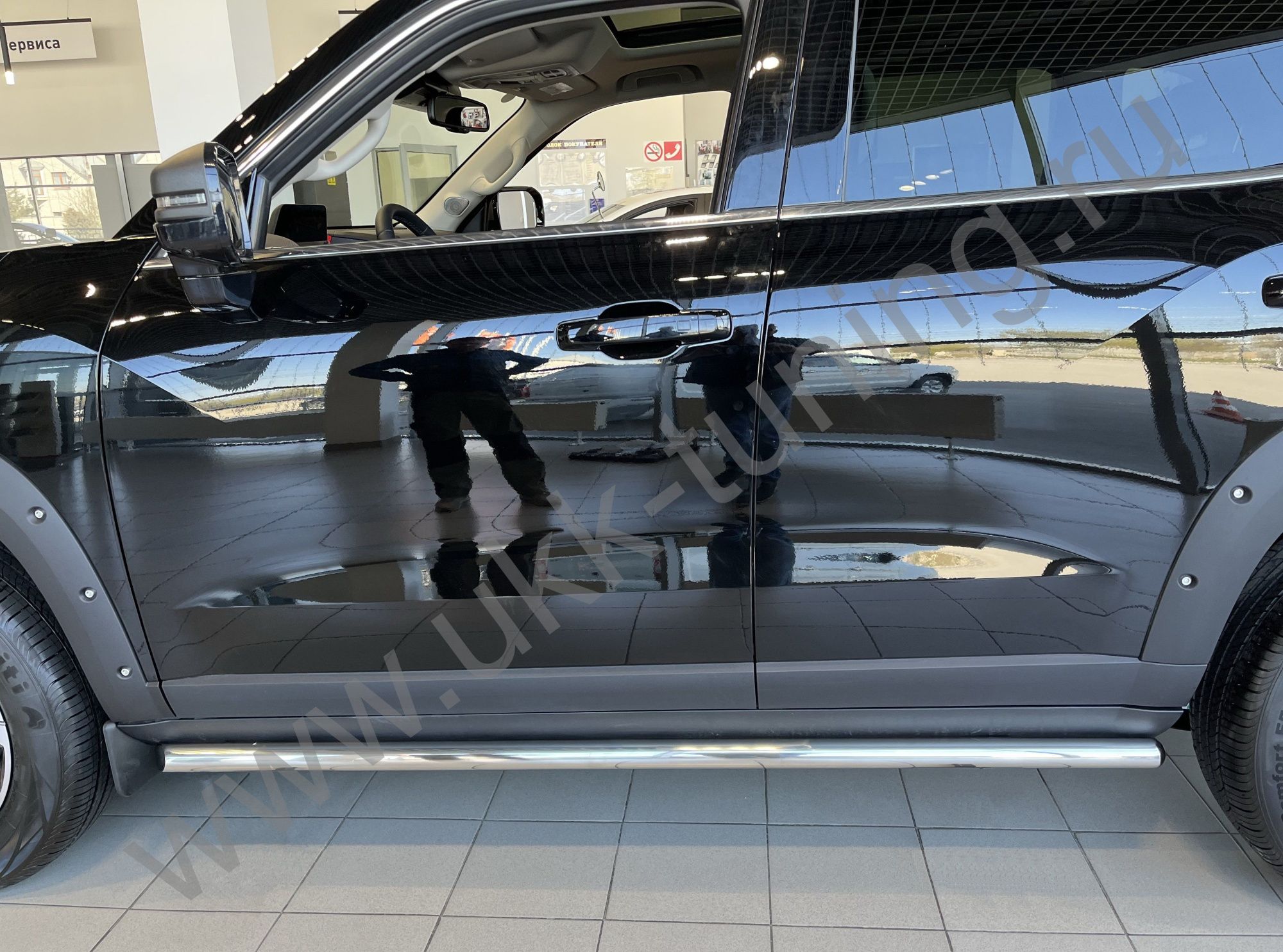 Защита порога труба Haval Dargo X с 2023 Защита порога труба Haval Dargo X с 2023