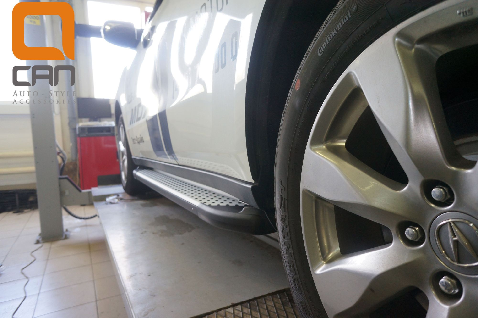 Пороги алюминиевые Acura MDX с 2014 (Sapphire Silver)  Пороги алюминиевые Acura MDX с 2014 (Sapphire Silver)