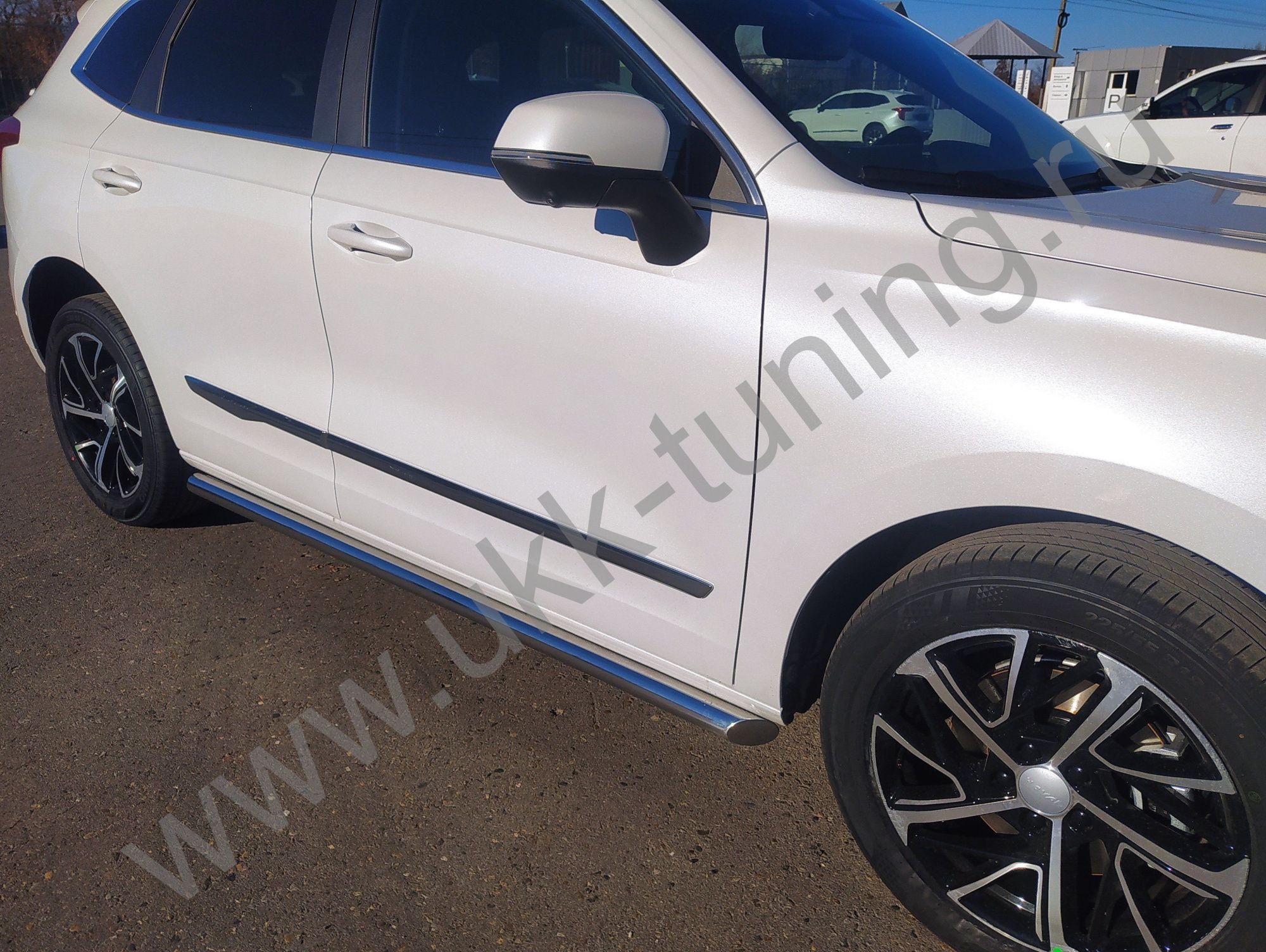 Боковые подножки Haval Jolion c 2021 труба