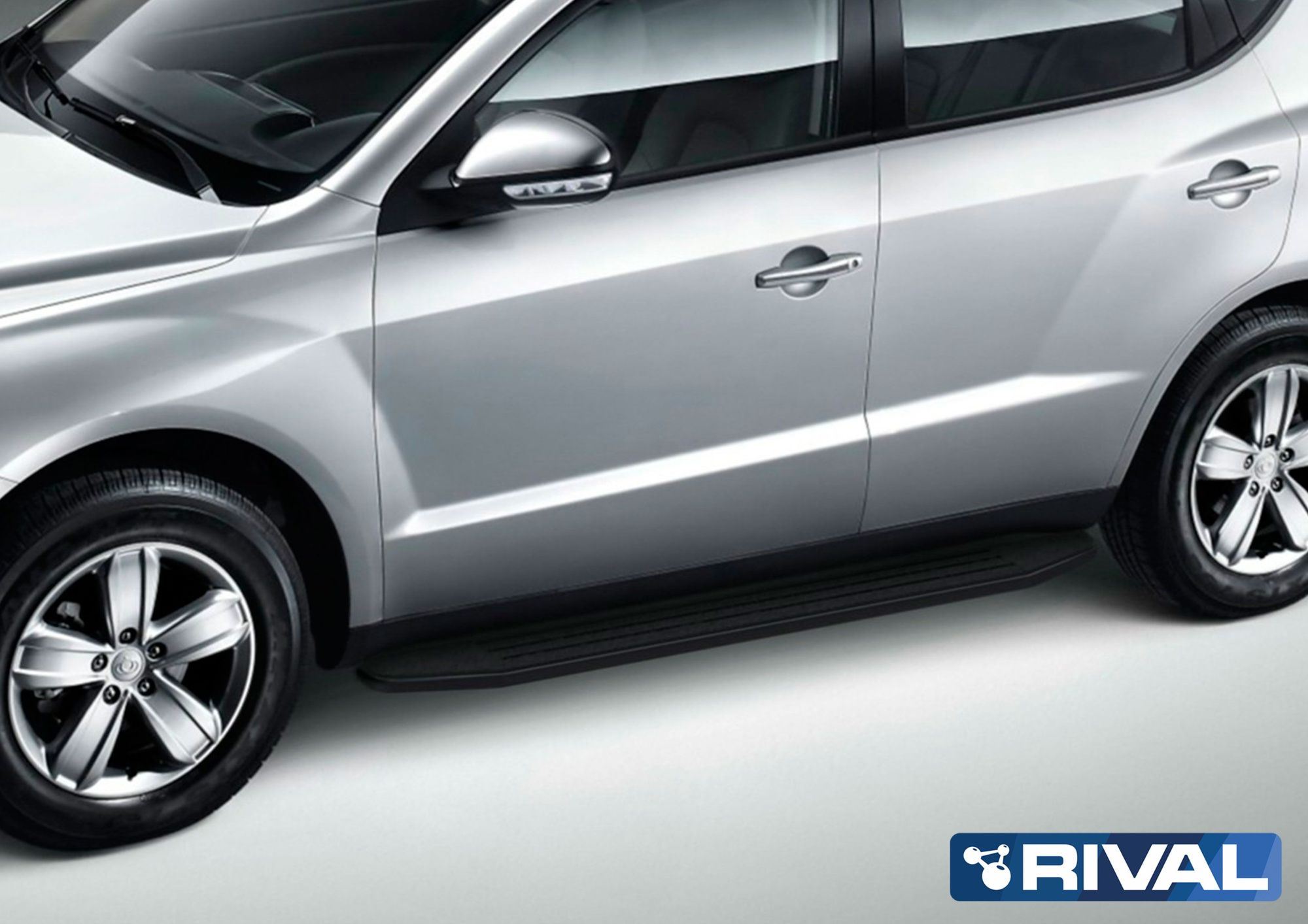 Порог-площадка "Premium-Black" RIVAL для Geely Emgrand X7 2018- Порог-площадка "Premium-Black" RIVAL для Geely Emgrand X7 2018-