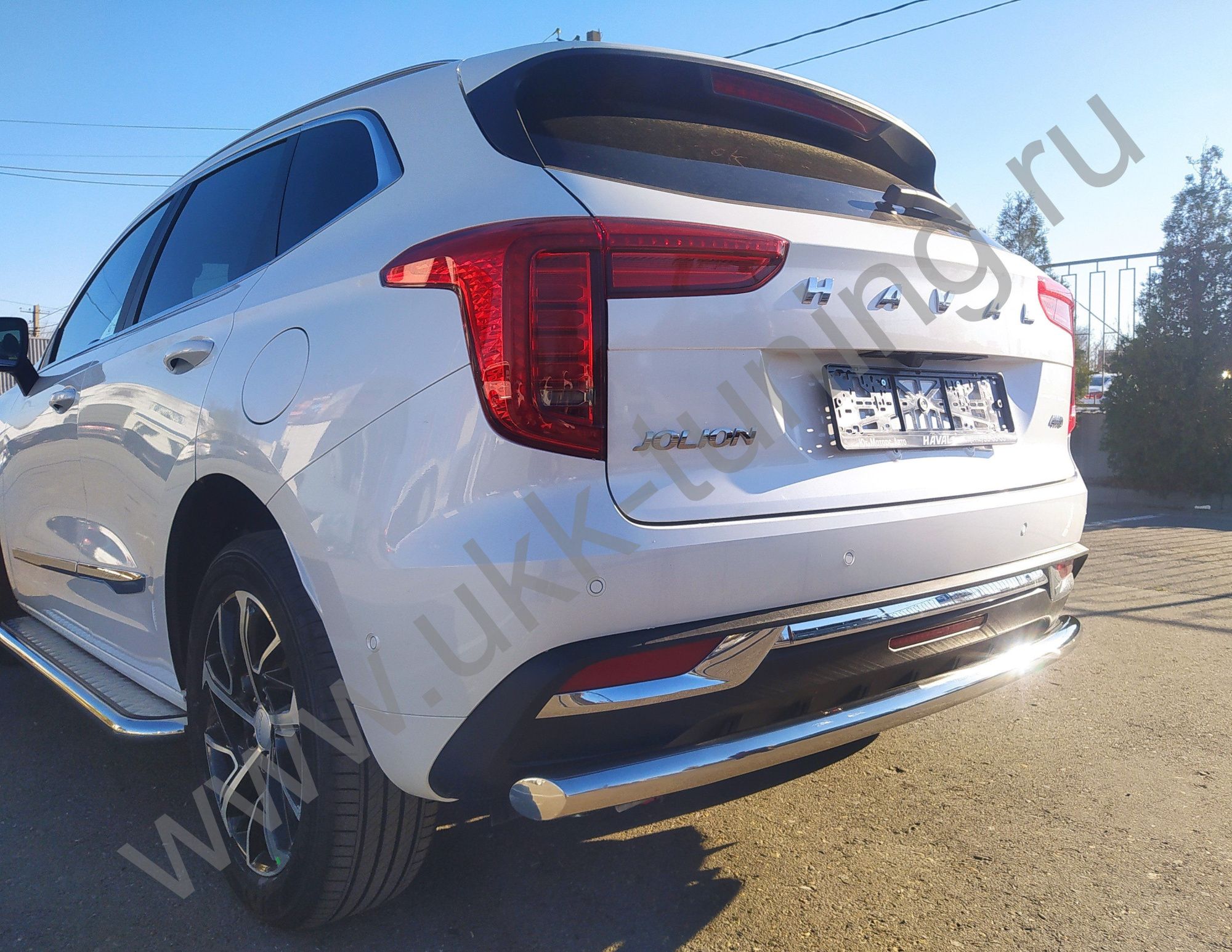 Защита заднего бампера Haval Jolion c 2021 Защита заднего бампера Haval Jolion c 2021