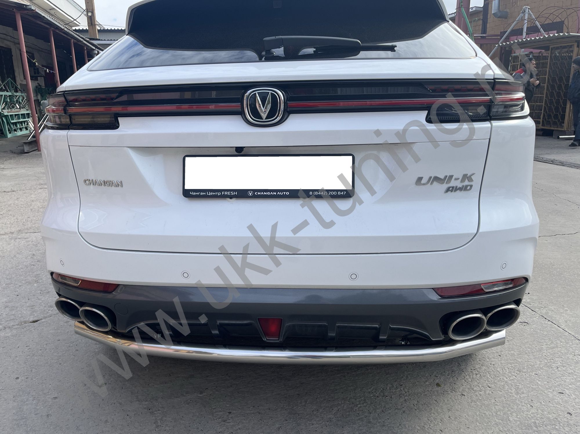 Защита заднего бампера Changan UNI-K