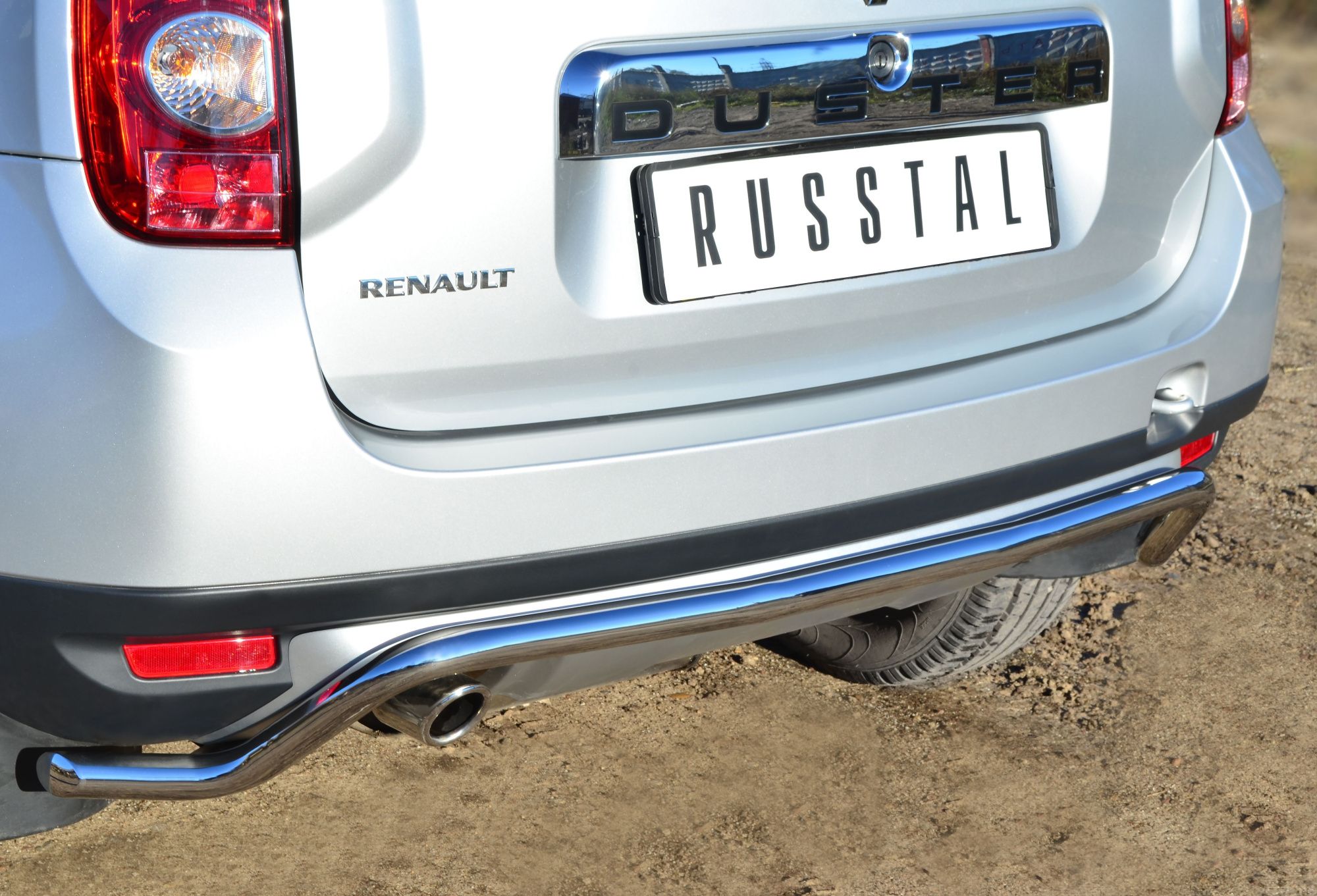 Renault Duster 4x4 2011-2014 Защита заднего бампера d42 волна RD4Z-001543 Renault Duster 4x4 2011-2014 Защита заднего бампера d42 волна RD4Z-001543