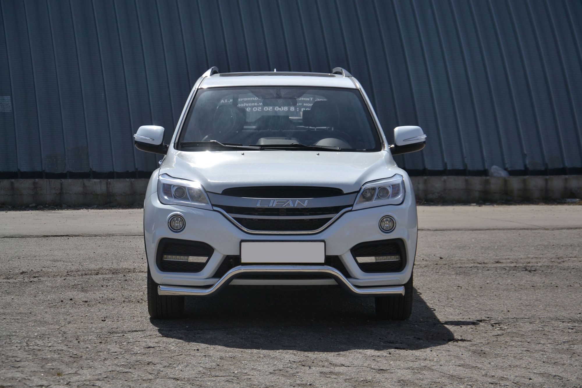 Защита переднего бампера Lifan X60 с 2017 "Волна" d63 Защита переднего бампера Lifan X60 с 2017 "Волна" d63