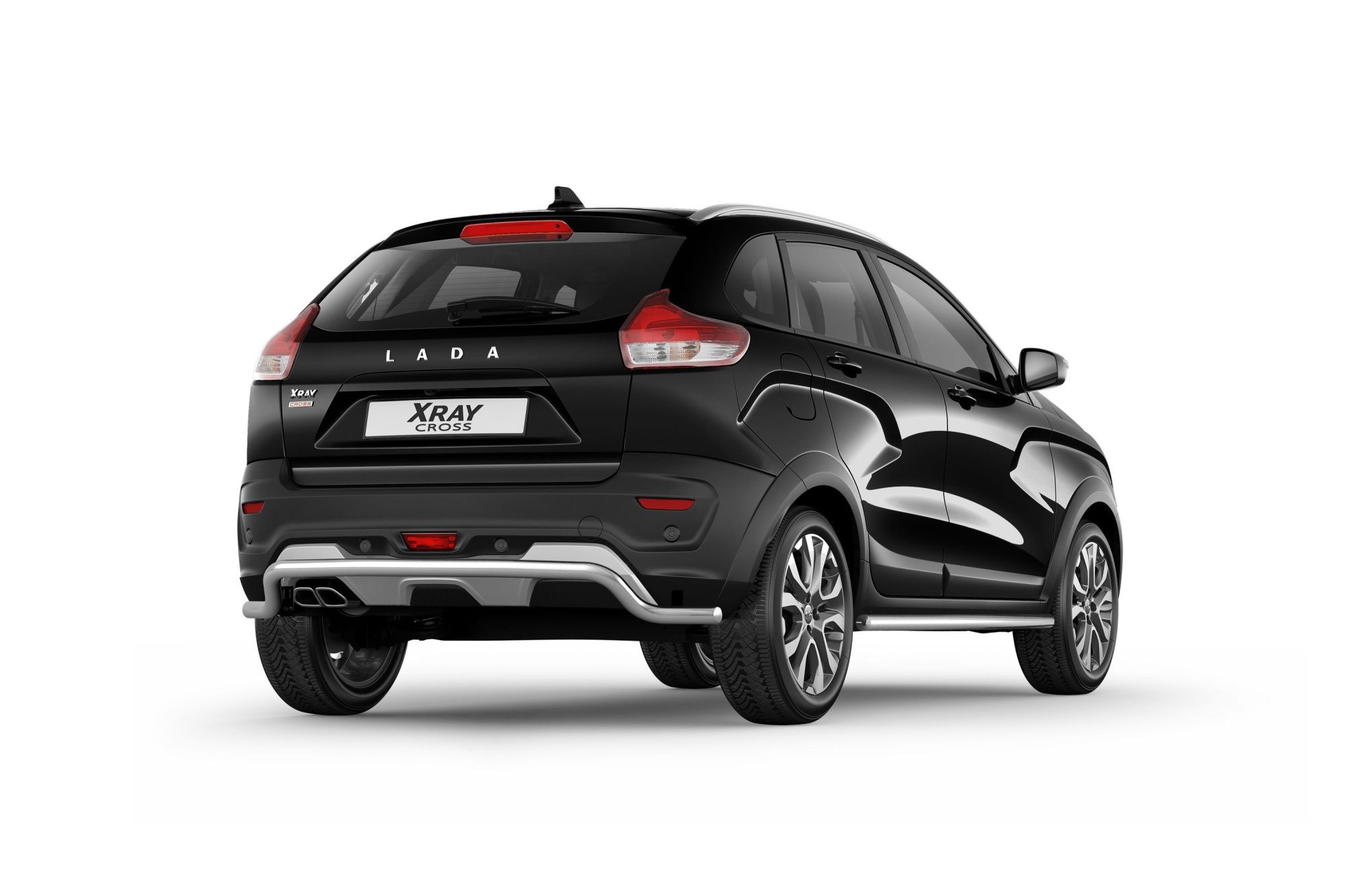 Защита заднего бампера Lada Xray Cross с 2018 одинарная d51 Защита заднего бампера Lada Xray Cross с 2018 одинарная d51