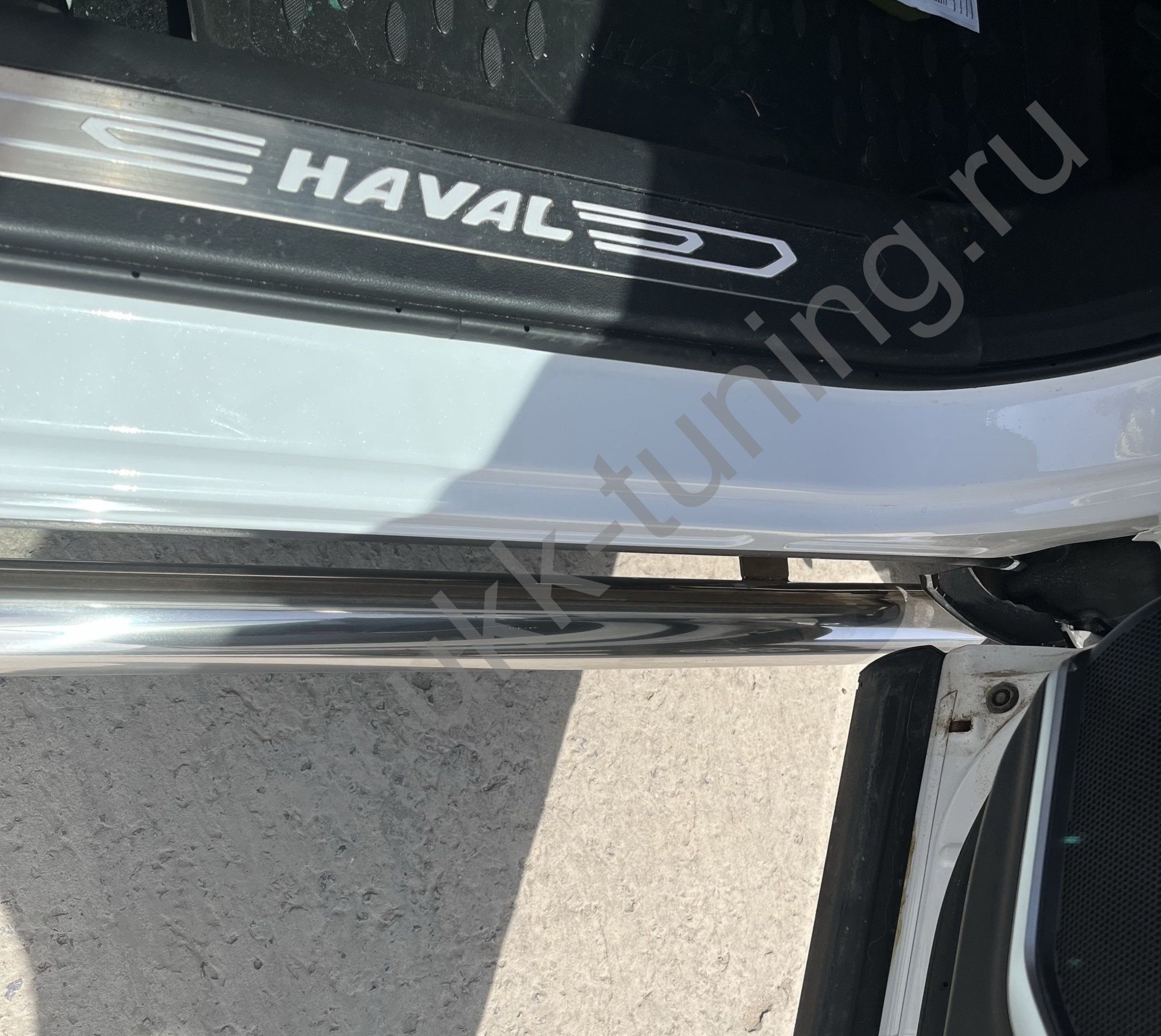 Защита порога труба Haval F7 2022 Рестрайлинг Защита порога труба Haval F7 2022 Рестрайлинг