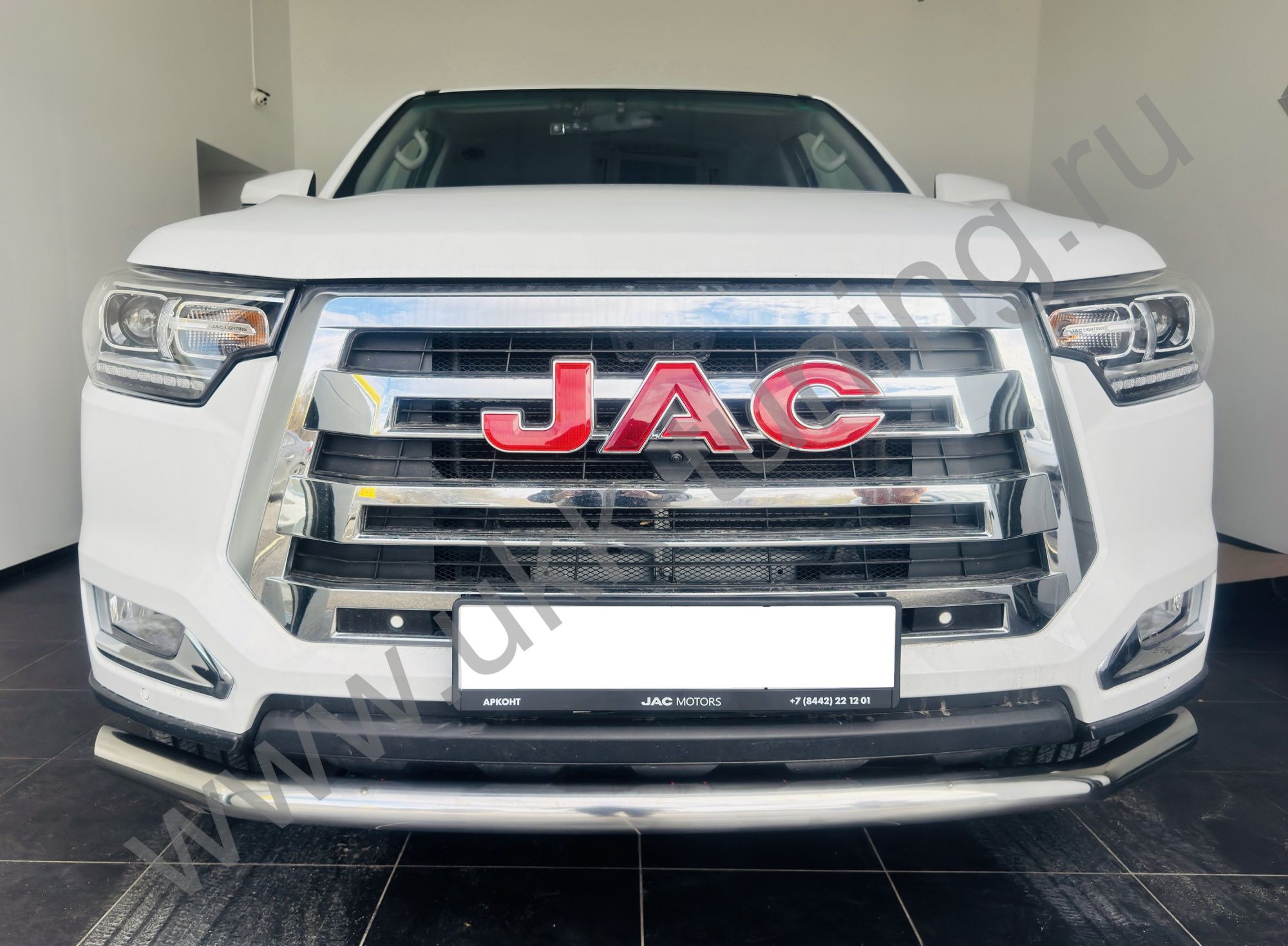 Защита переднего бампера Jac T8 Pro 2020