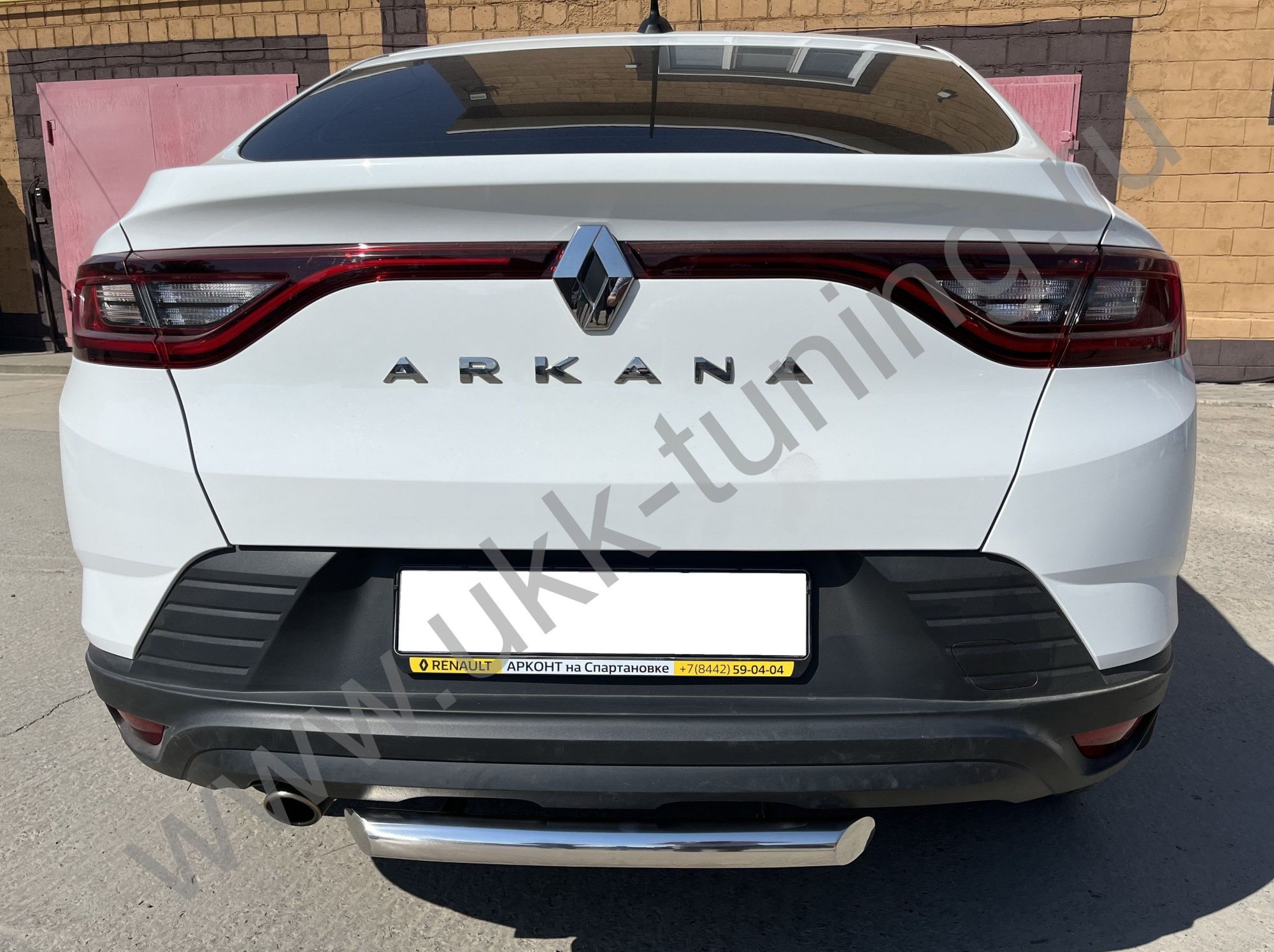 Защита заднего бампера RENAULT Arkana с 2018 Защита заднего бампера RENAULT Arkana с 2018