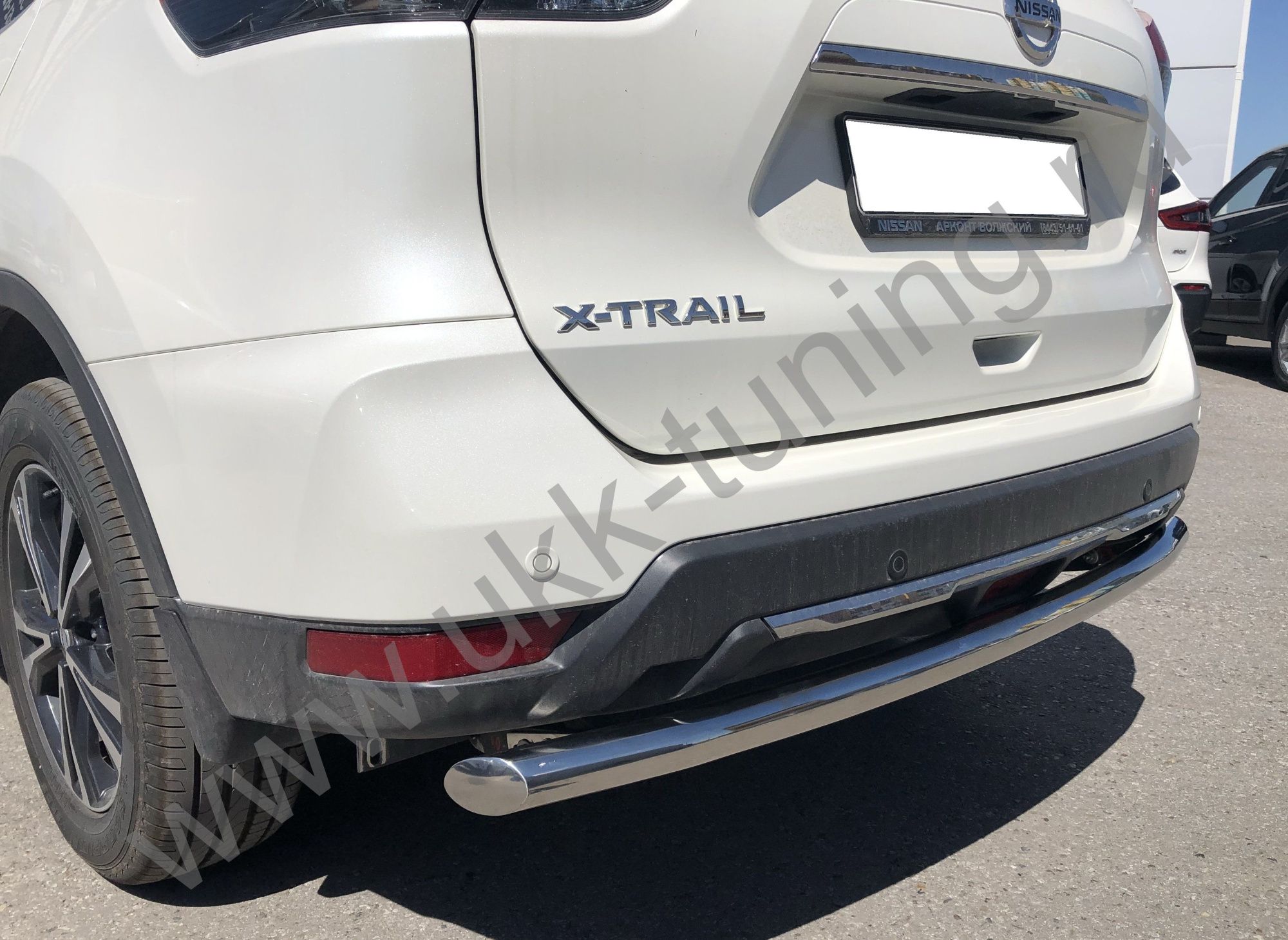 Защита заднего бампера Nissan X-trail с 2018 (рестайлинг)