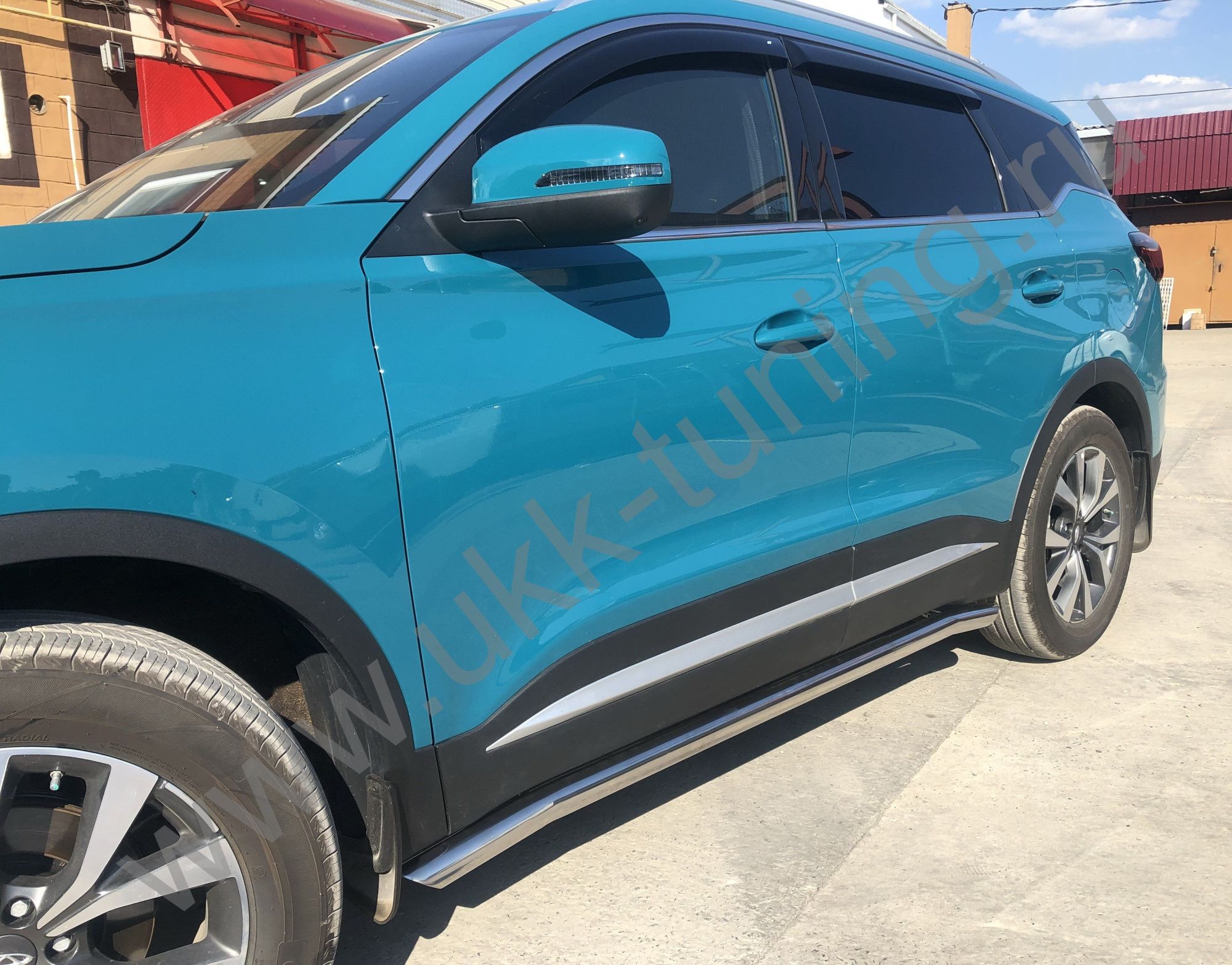 Защита порога труба Chery Tiggo 7 Pro 2021