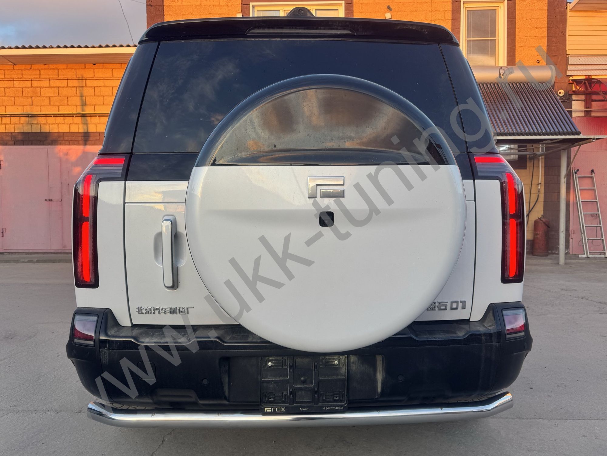 Защита заднего бампера ROX 01