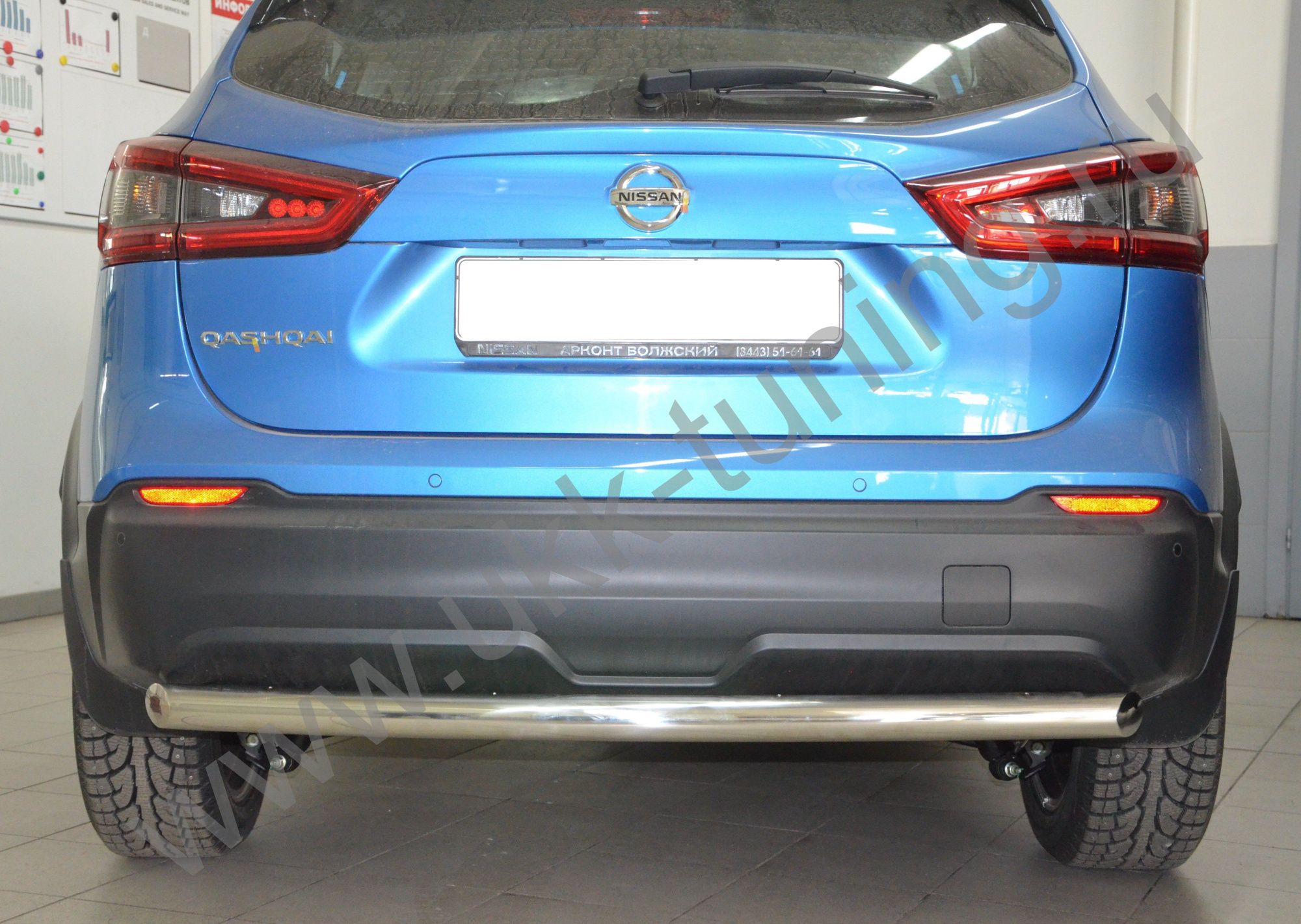 Защита заднего бампера Nissan Qashqai с 2017 Защита заднего бампера Nissan Qashqai с 2017