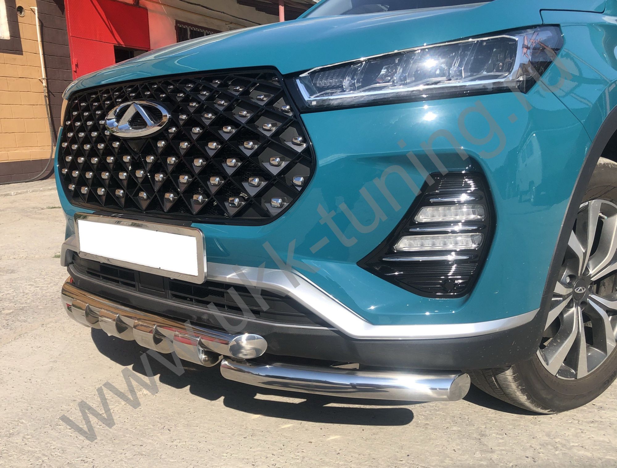 Защита переднего бампера G Chery Tiggo 7 Pro 2021 Защита переднего бампера G Chery Tiggo 7 Pro 2021