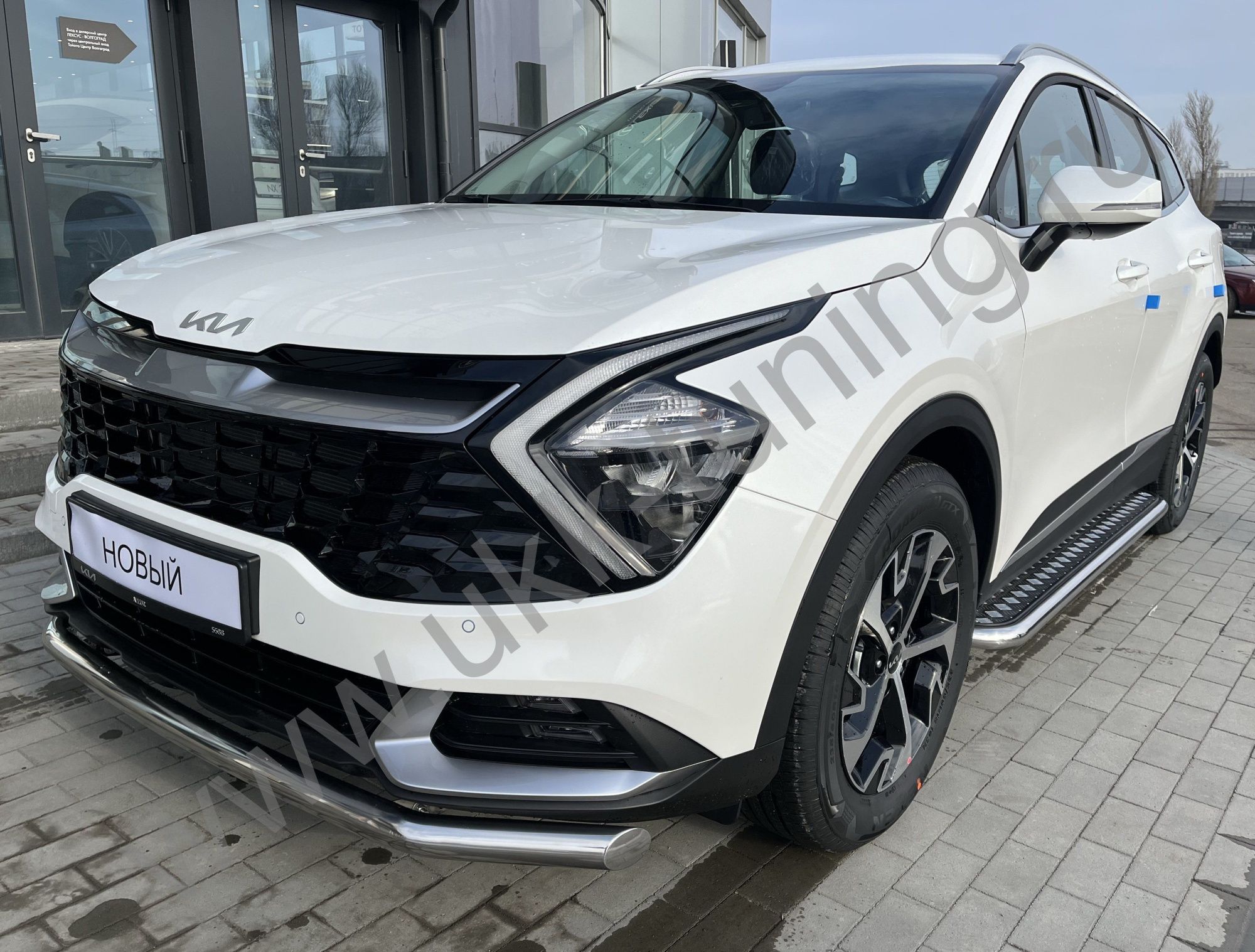 Защита переднего бампера KIA Sportage 2022 комплектация GT-Line (кроме комплектации Style и X-Line) Защита переднего бампера KIA Sportage 2022 комплектация GT-Line (кроме комплектации Style и X-Line)