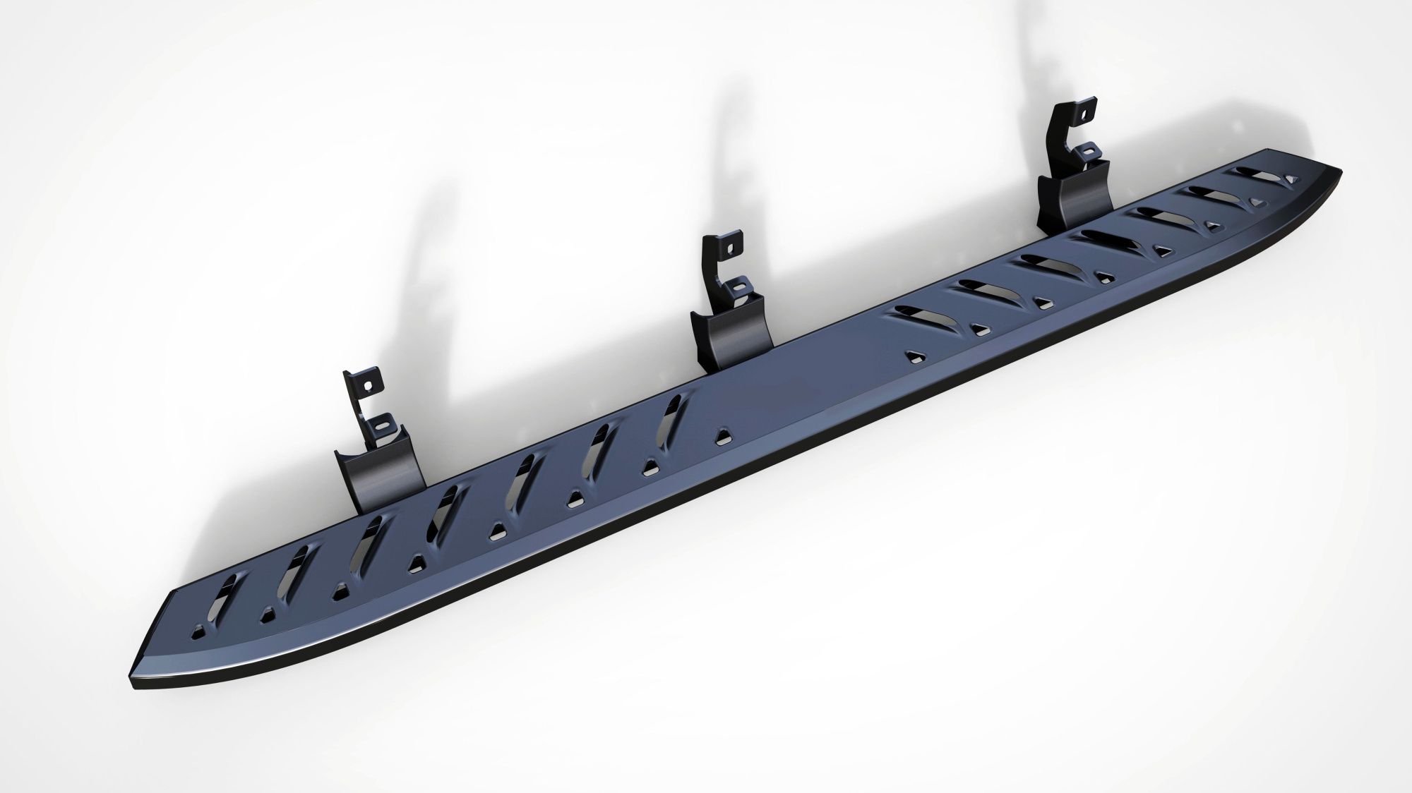 Боковые подножки Volkswagen Amarok с 2010 (Shark)