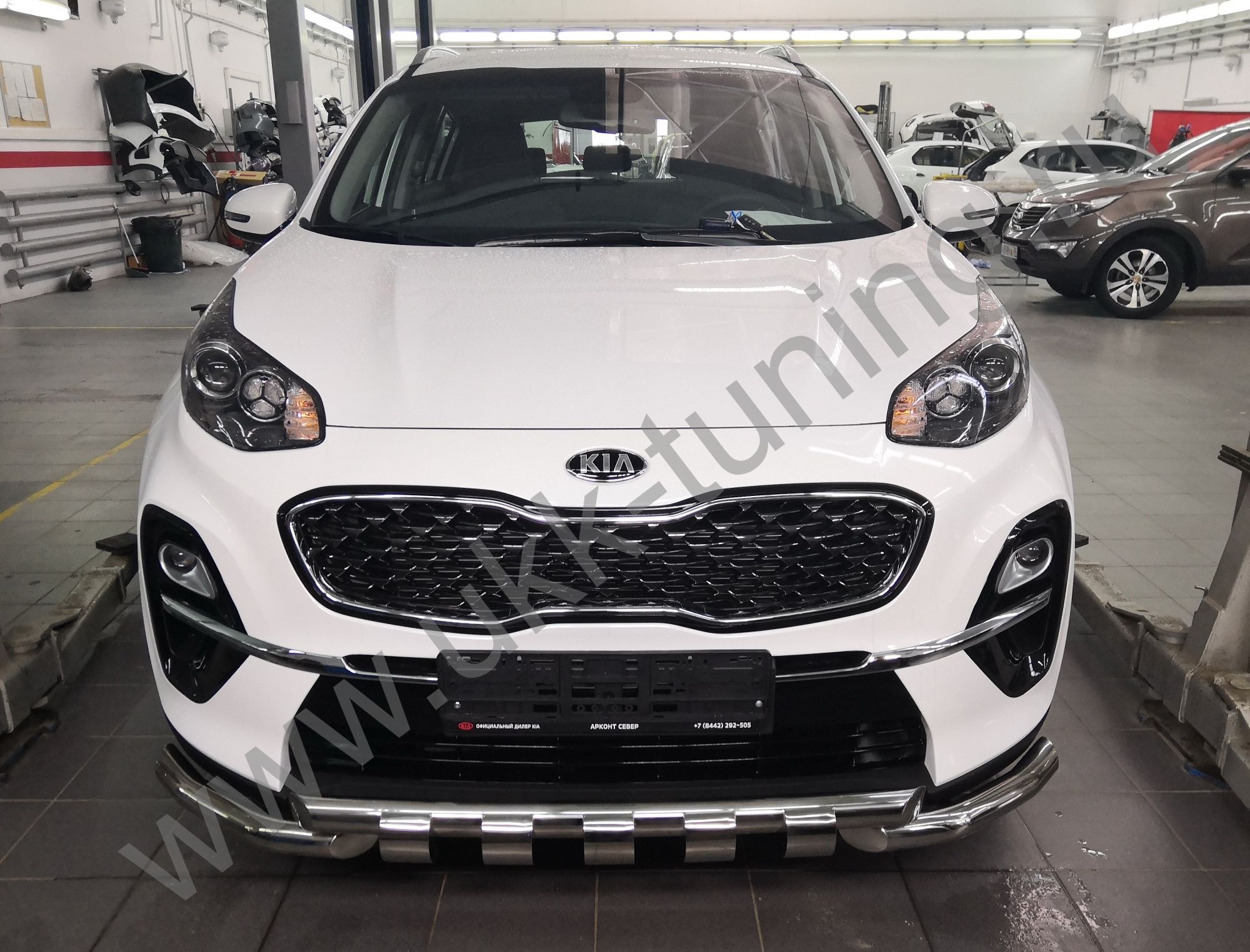 Защита переднего бампера G Kia Sportage с 2018-2020