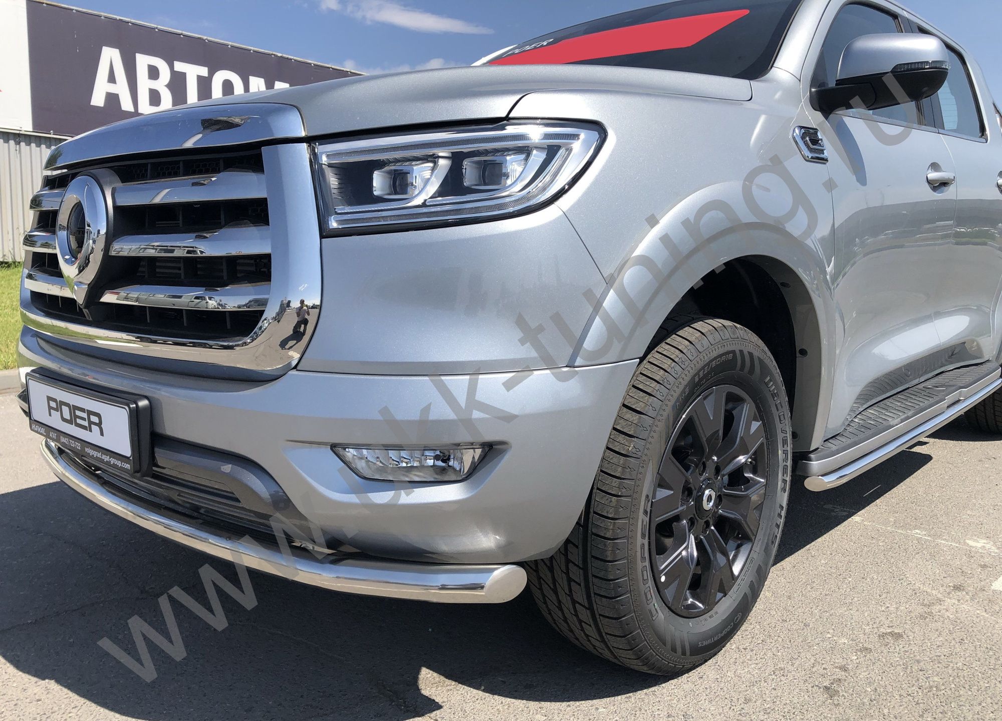Защита переднего бампера Great Wall Poer с 2021 Защита переднего бампера Great Wall Poer с 2021