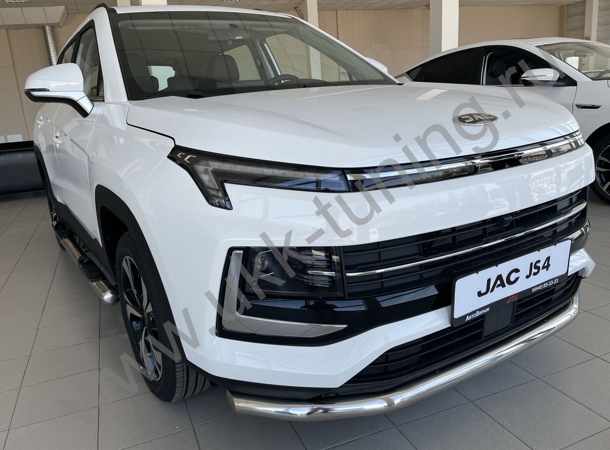 Защита переднего бампера JAC JS4 с 2022 Защита переднего бампера JAC JS4 с 2022