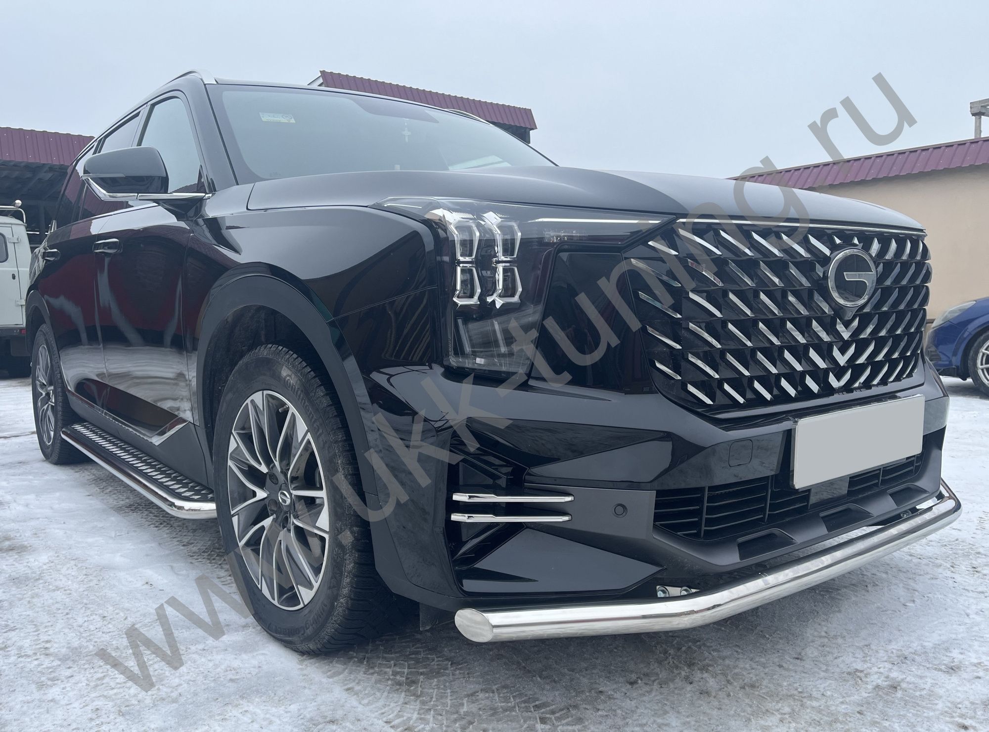 Защита переднего бампера GAC GS8 с 2023