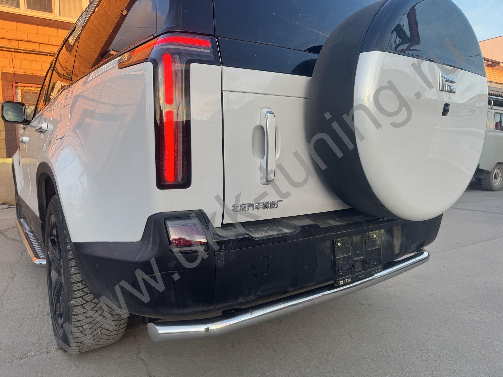 Защита заднего бампера ROX 01