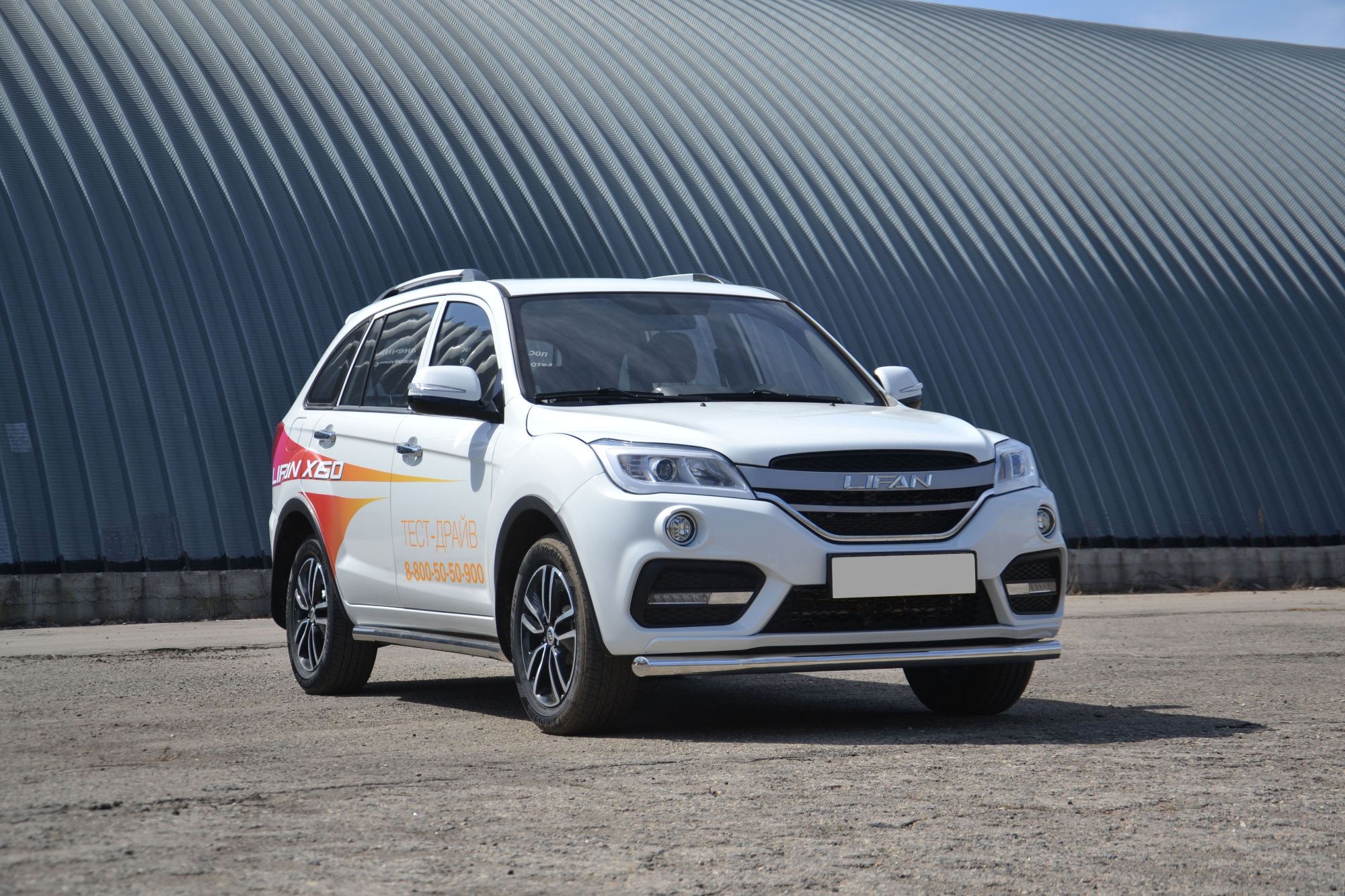 Защита переднего бампера Lifan X60 с 2017 одинарная Защита переднего бампера Lifan X60 с 2017 одинарная