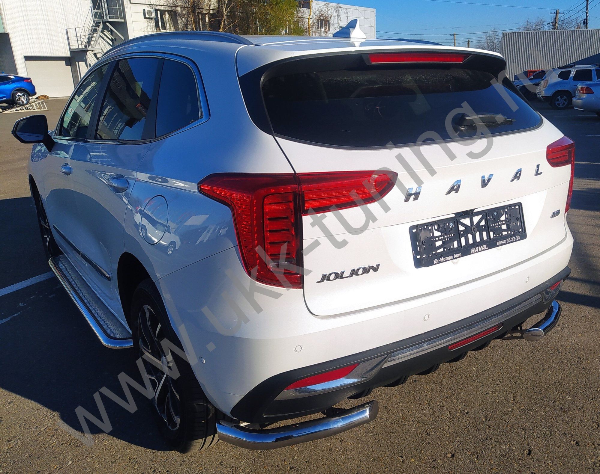 Защита заднего бампера Haval Jolion c 2021 угловая Защита заднего бампера Haval Jolion c 2021 угловая