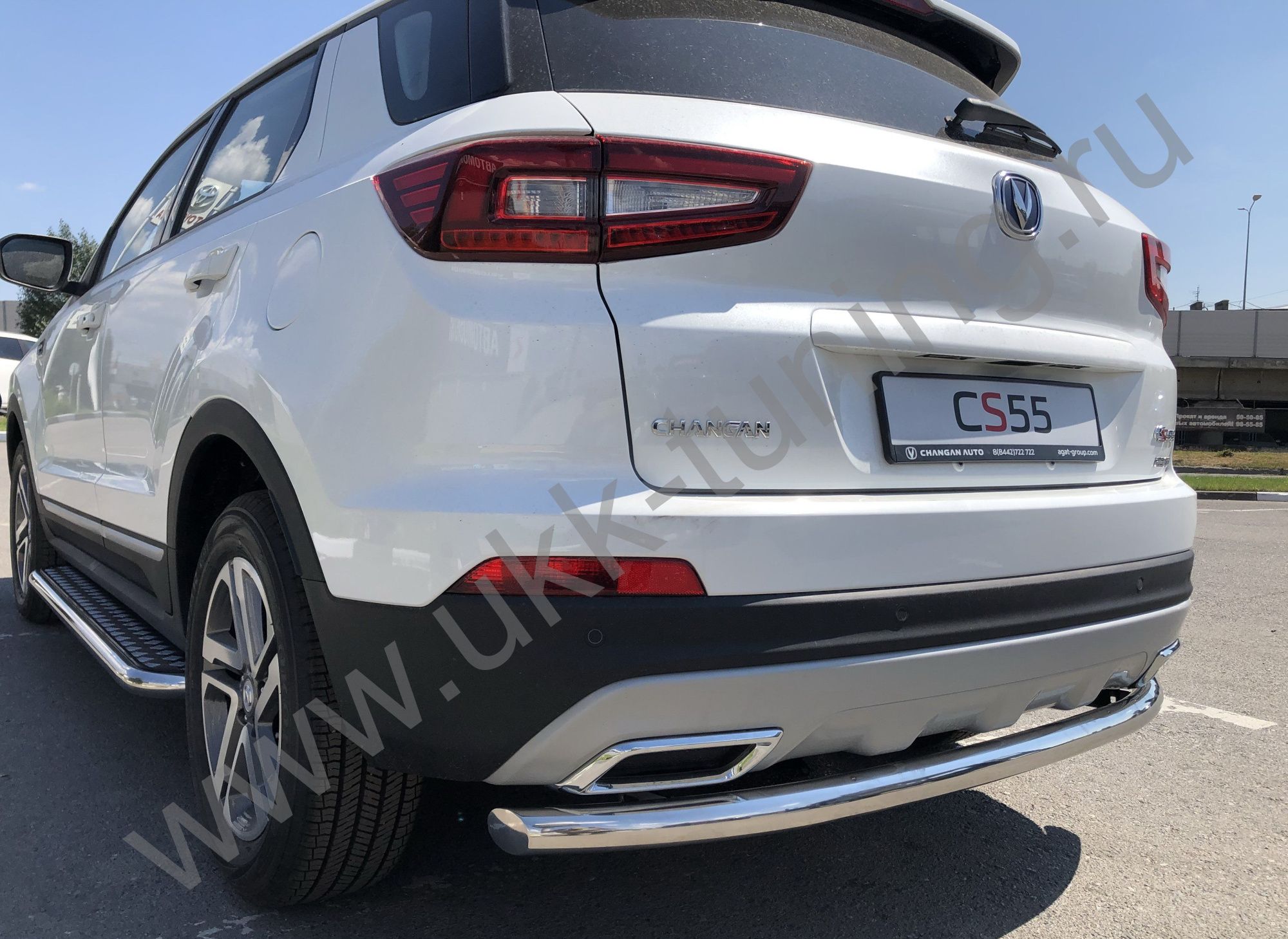 Защита заднего бампера Changan CS55