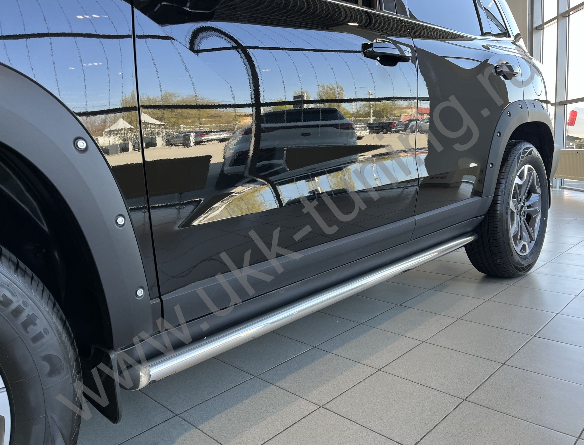 Защита порога труба Haval Dargo X с 2023 Защита порога труба Haval Dargo X с 2023