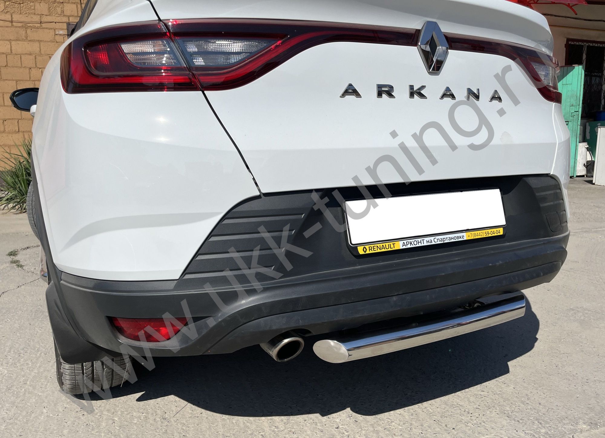 Защита заднего бампера RENAULT Arkana с 2018 Защита заднего бампера RENAULT Arkana с 2018