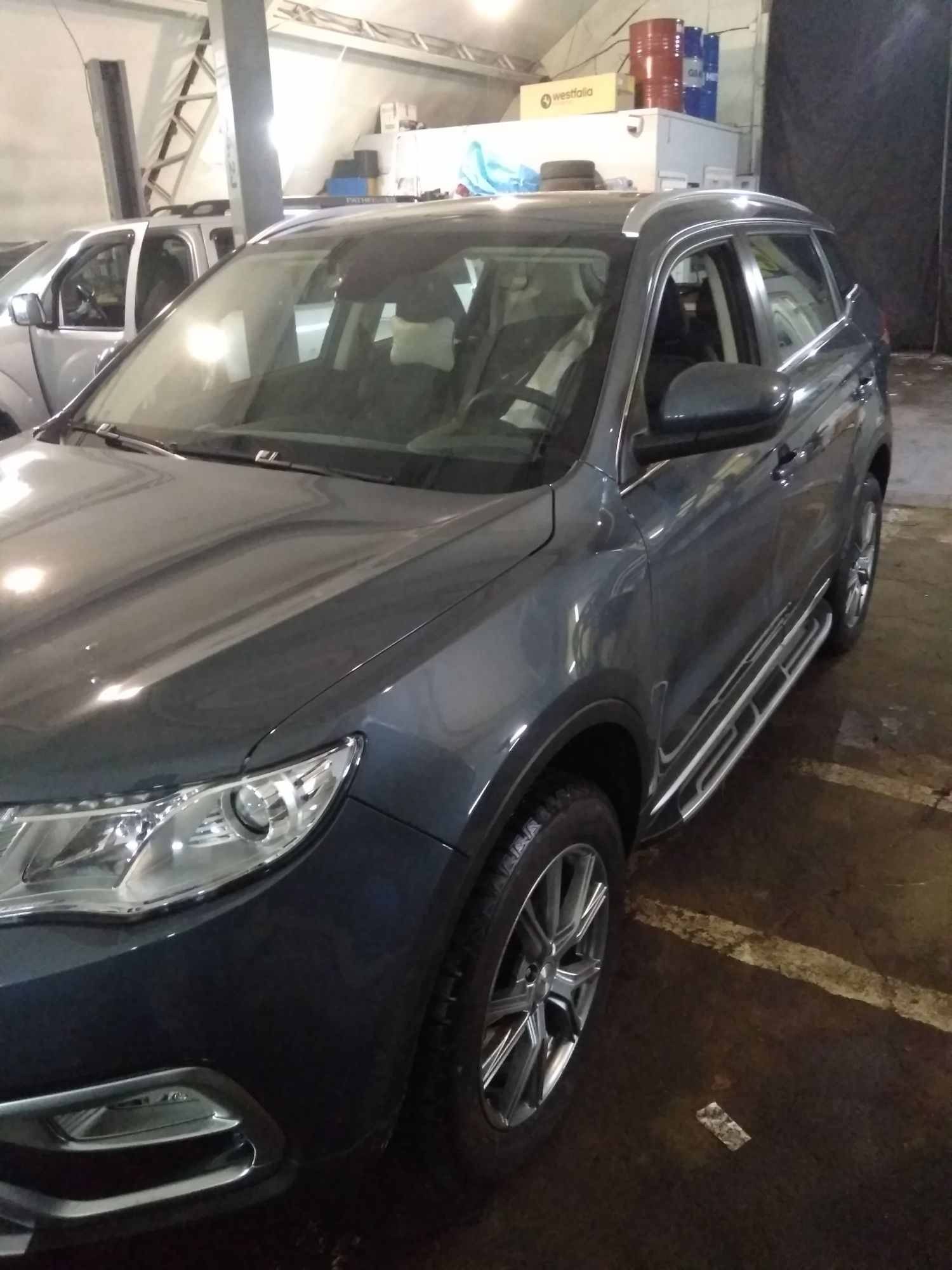 Боковые подножки Geely Atlas