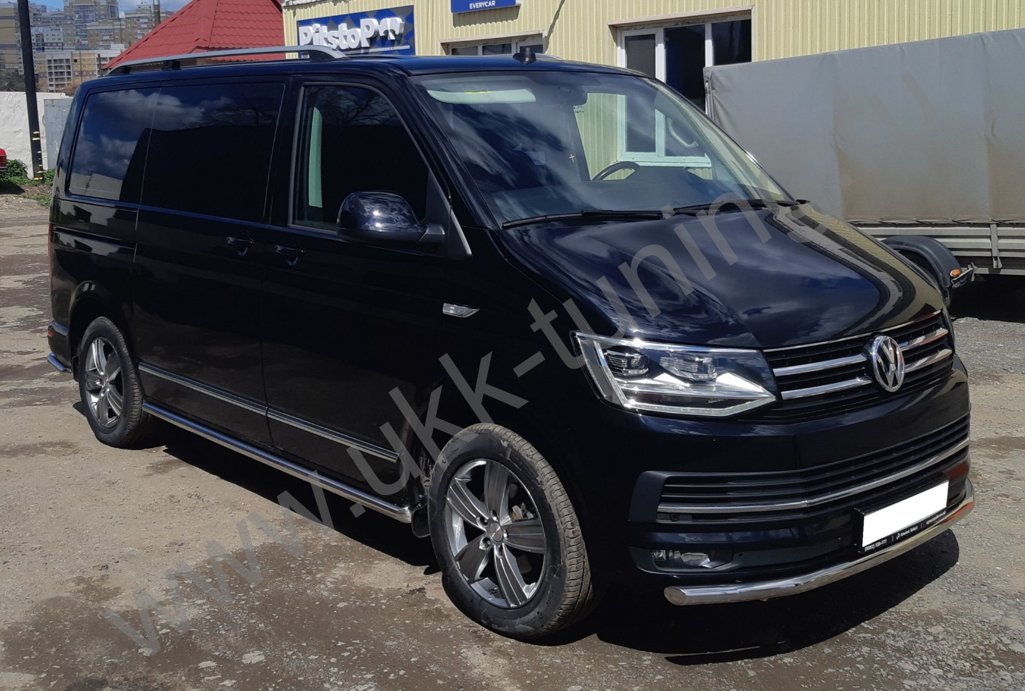 Защита переднего бампера Volkswagen T6 с 2015-2021