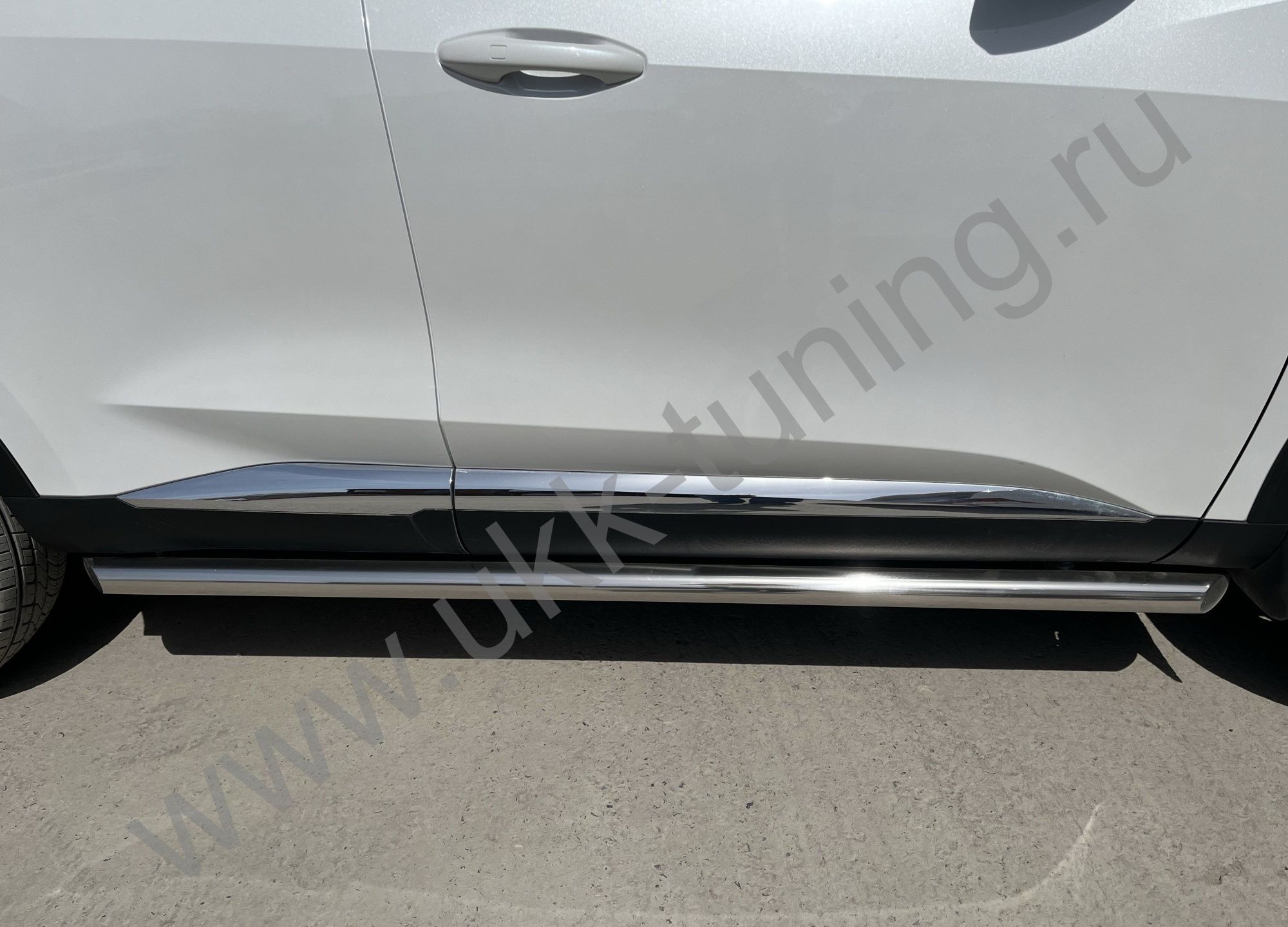 Защита порога труба Haval F7 2022 Рестрайлинг Защита порога труба Haval F7 2022 Рестрайлинг