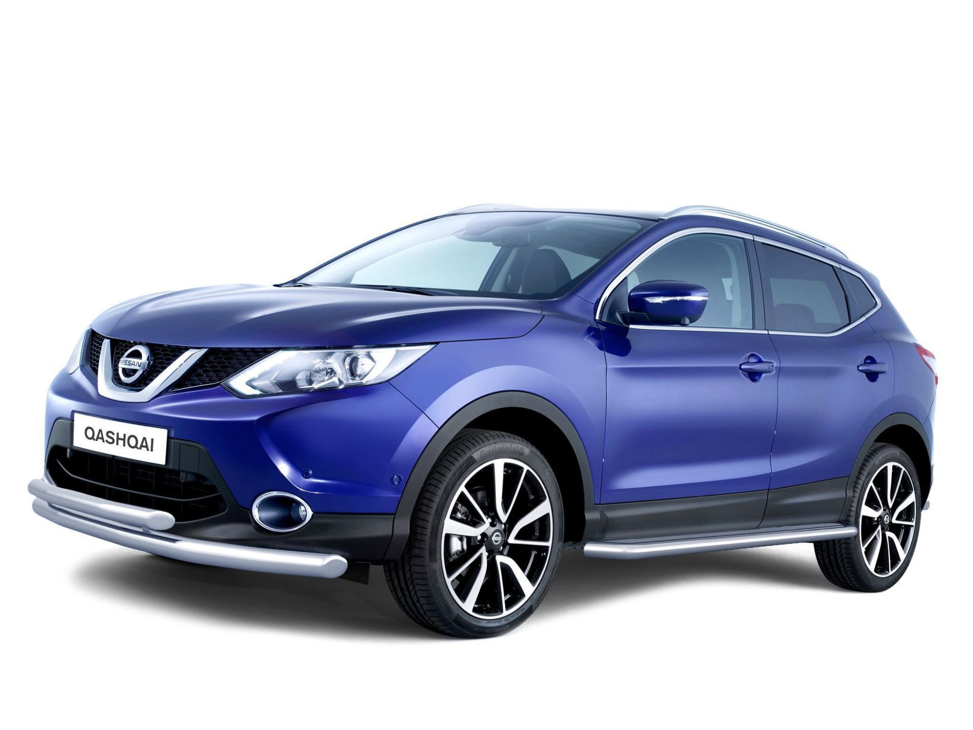 Защита переднего бампера Nissan Qashqai с 2014-2016 двойная Защита переднего бампера Nissan Qashqai с 2014-2016 двойная