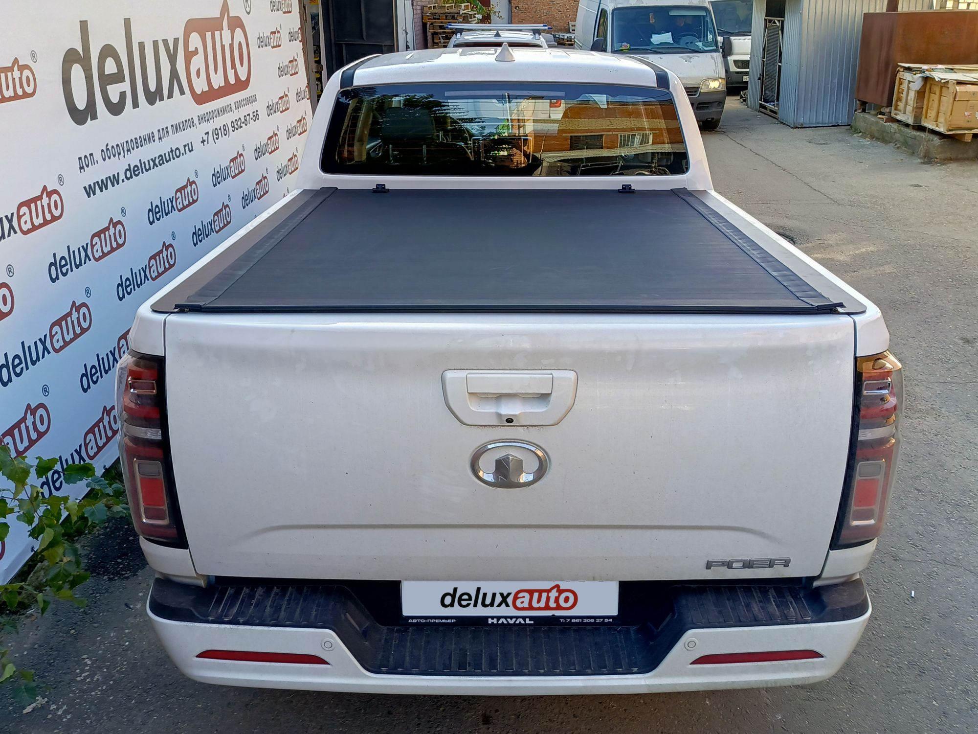 Крышка кузова Great Wall Poer с 2021 рулонная, алюминиевая Крышка кузова Great Wall Poer с 2021 рулонная, алюминиевая